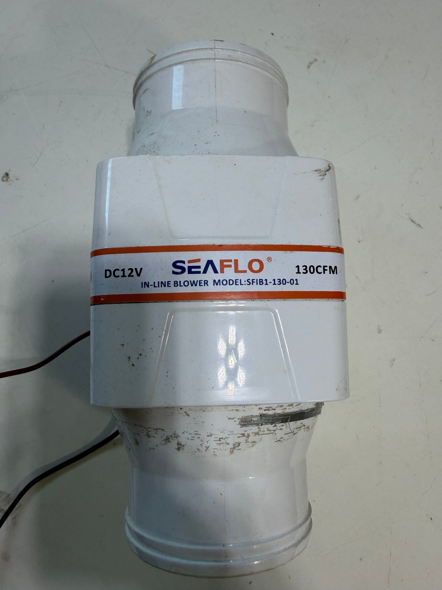 Seaflo 130CFM DC12V In-Line Blower MDOEL: SFIB1-130-01