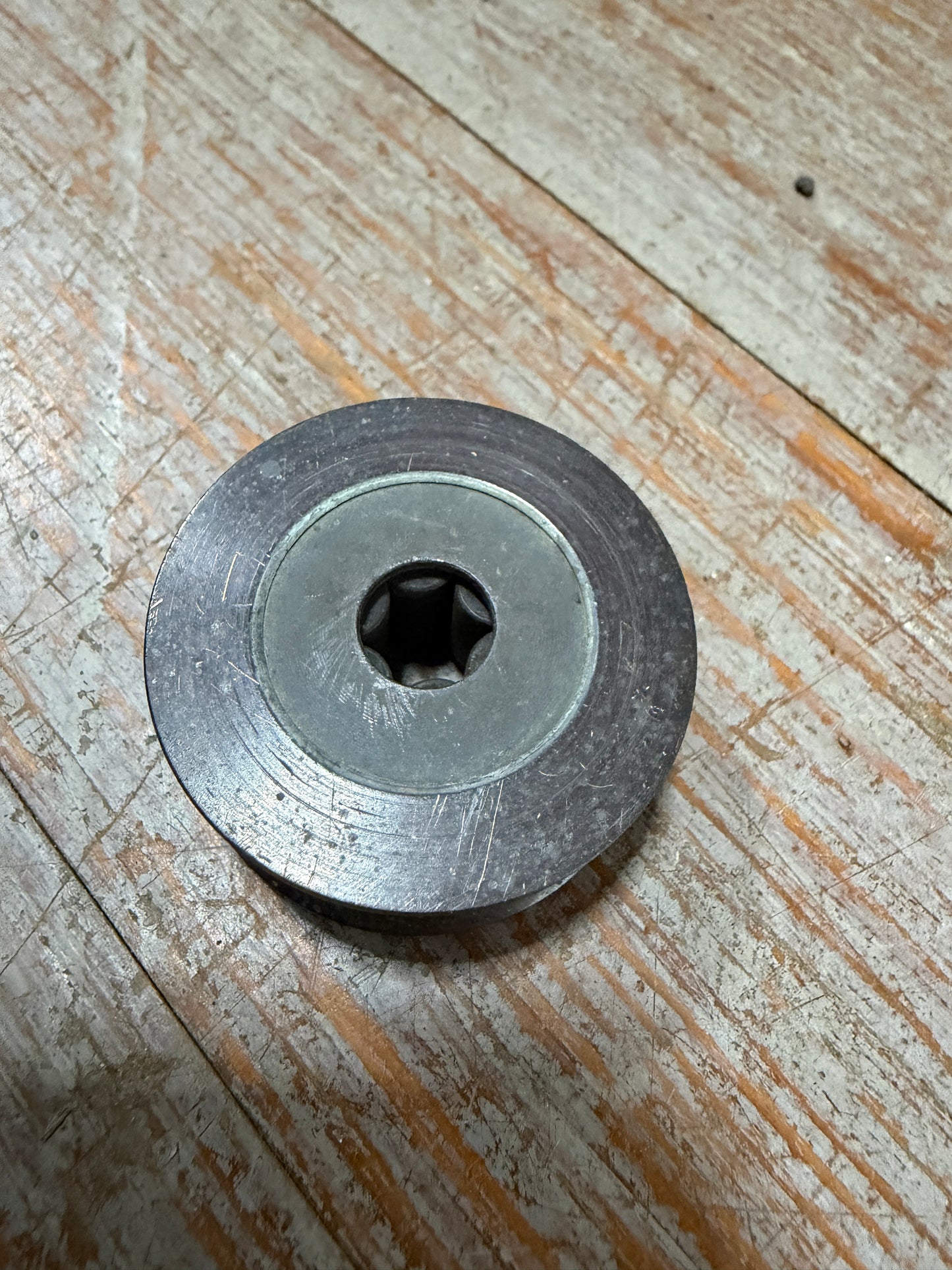 Vintage Solid Bronze 1 9/16" Sheave - 3/8" Line - 1/4" Bored Hole