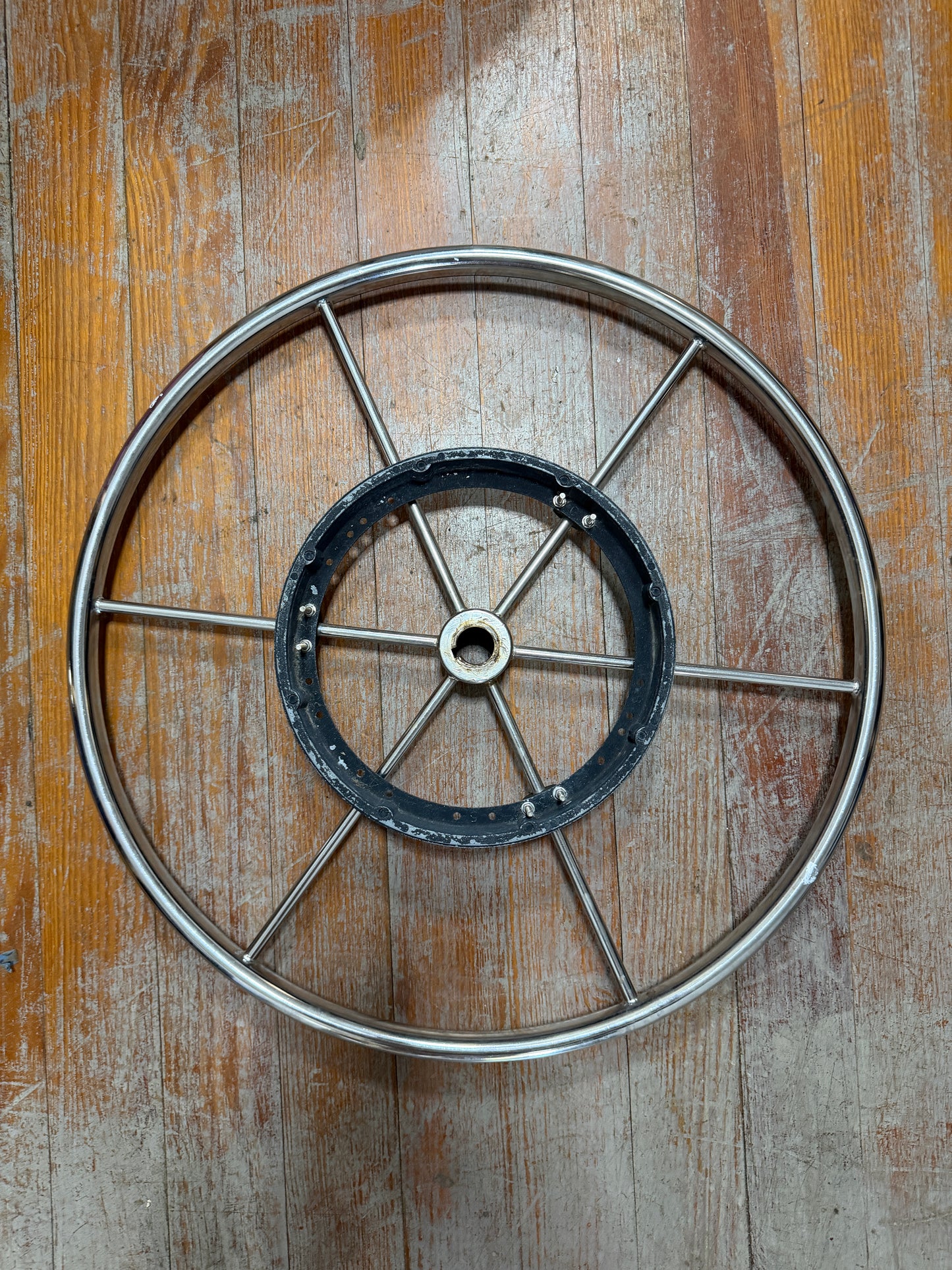 22" Stainless Steel Wheel With 1" Straight Keyed Shaft