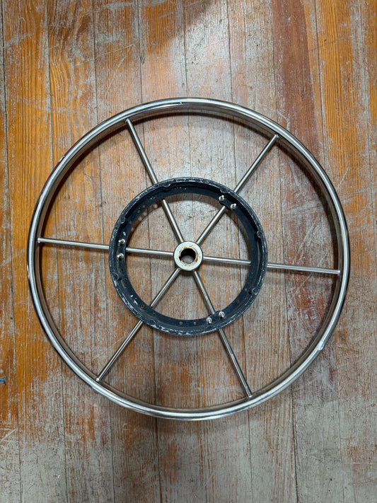 22" Stainless Steel Wheel With 1" Straight Keyed Shaft