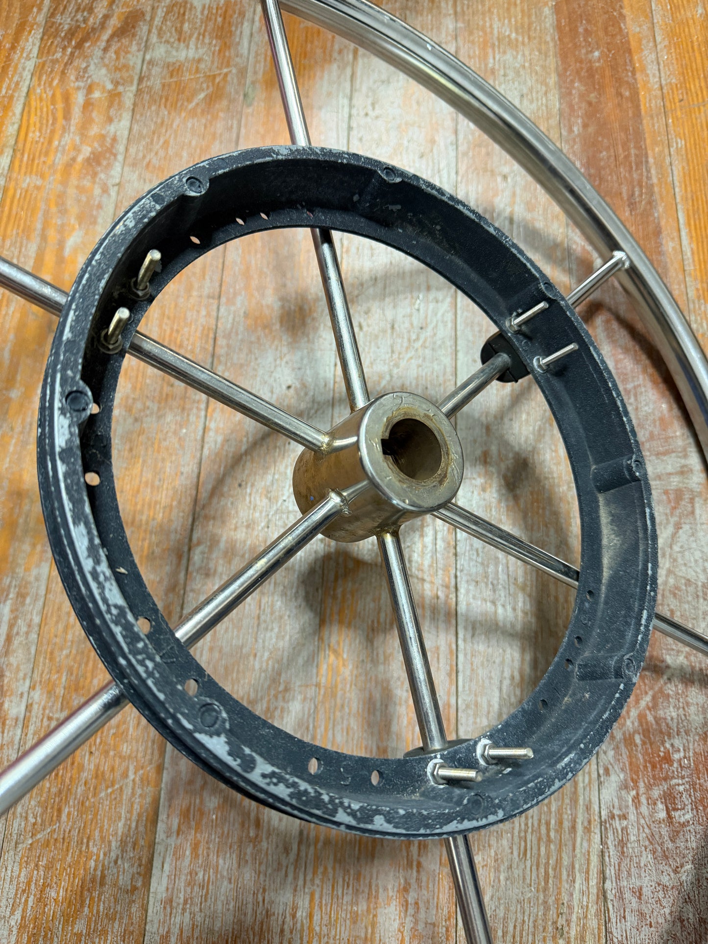 22" Stainless Steel Wheel With 1" Straight Keyed Shaft