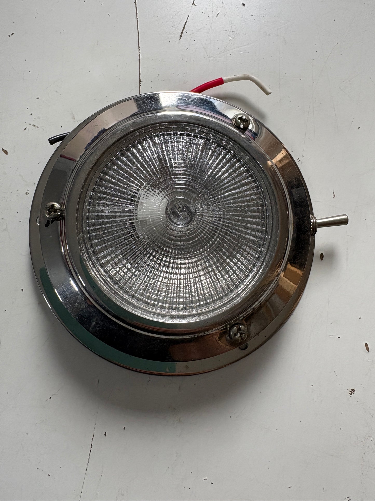 Chrome Interior Light 4 5/16" diameter