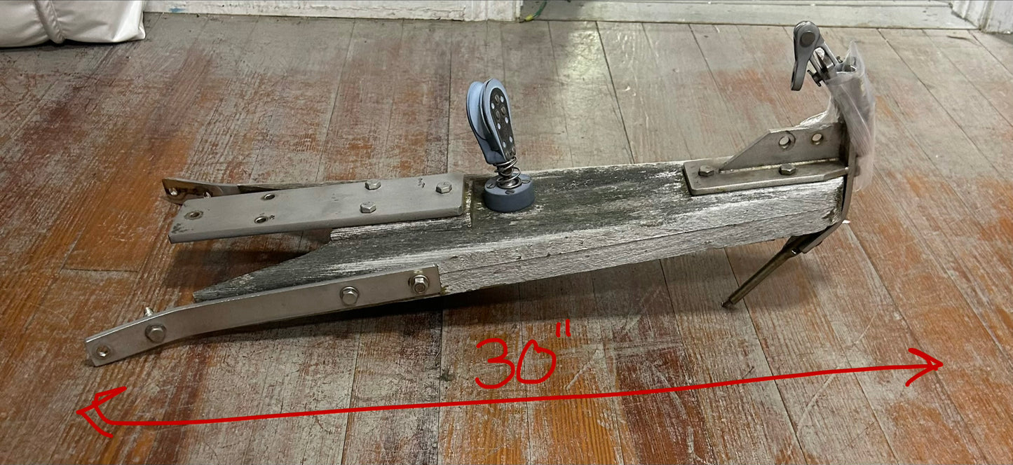 Custom Bowsprit w/ Harken Stand-Up Block & Hardware 30”