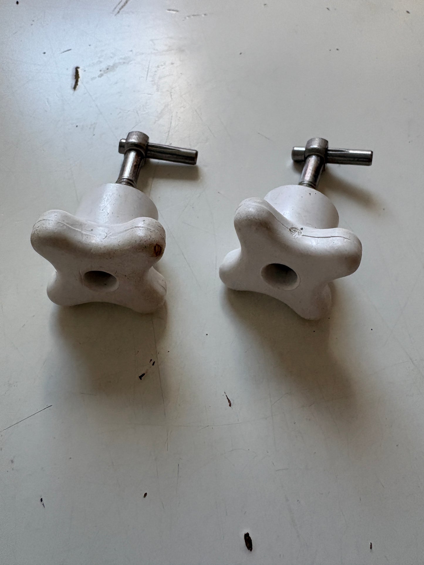 White Toggle Hatch Assembly Pair
