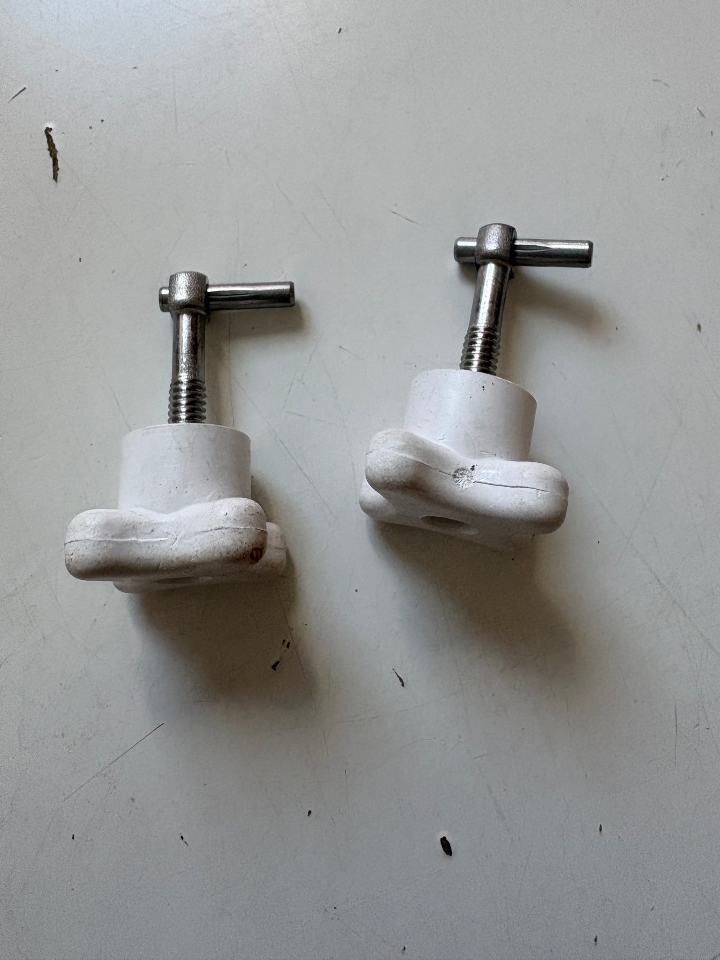 White Toggle Hatch Assembly Pair