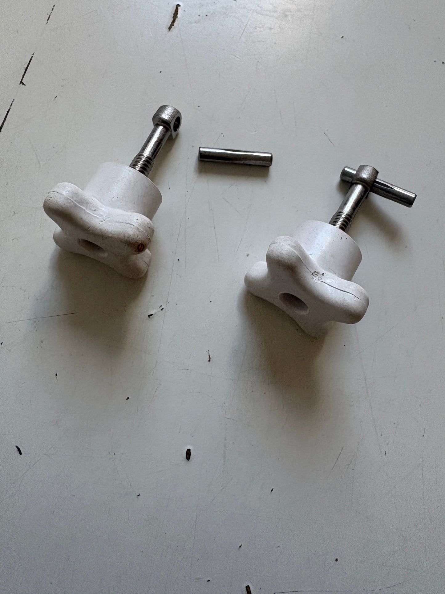 White Toggle Hatch Assembly Pair