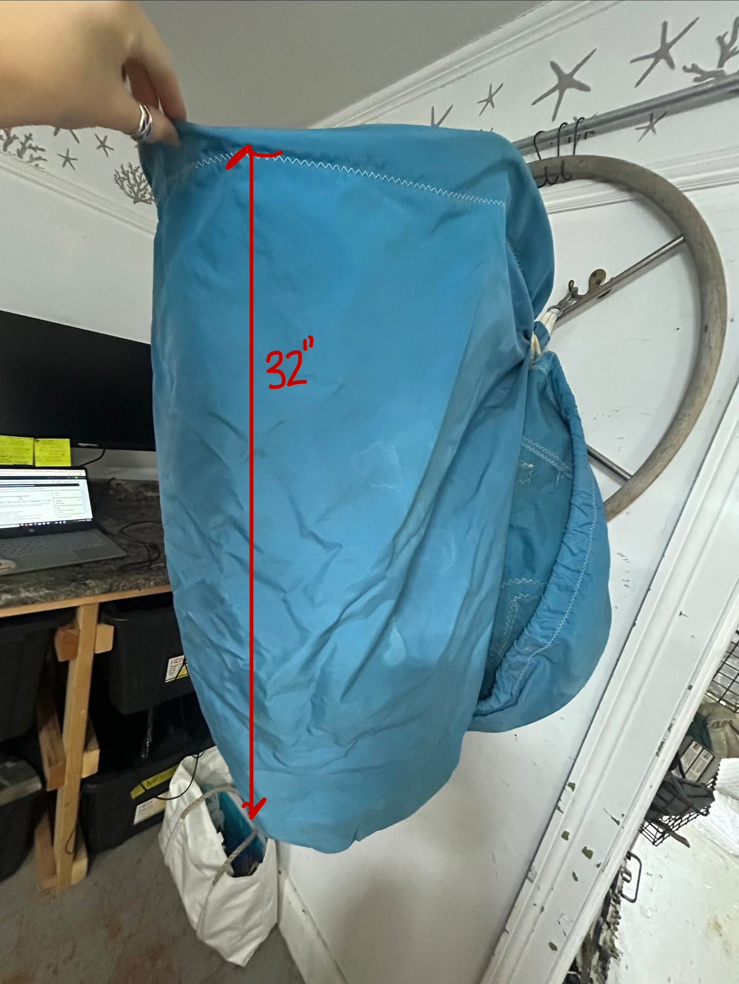 Blue Balloon Sail Storage Bag – 23” Opening x 32” Deep