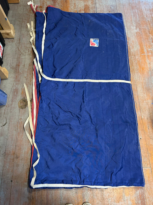 Large Blue Sailmakers Storage Bag- Turtle Sail Pack 73” x 35” w/ Tie Straps
