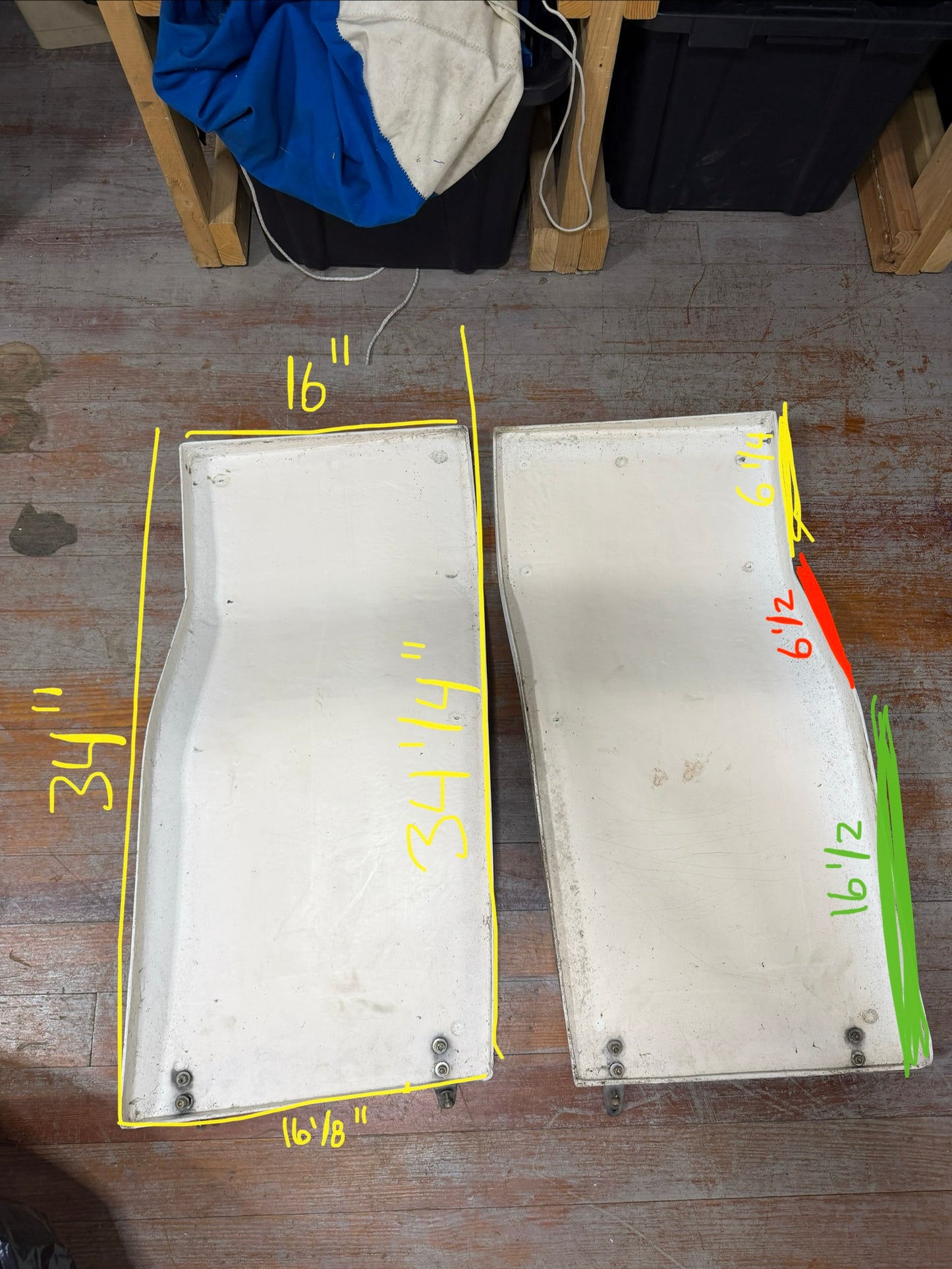 SET Of Lazarette Hatches OFF Hunter 31