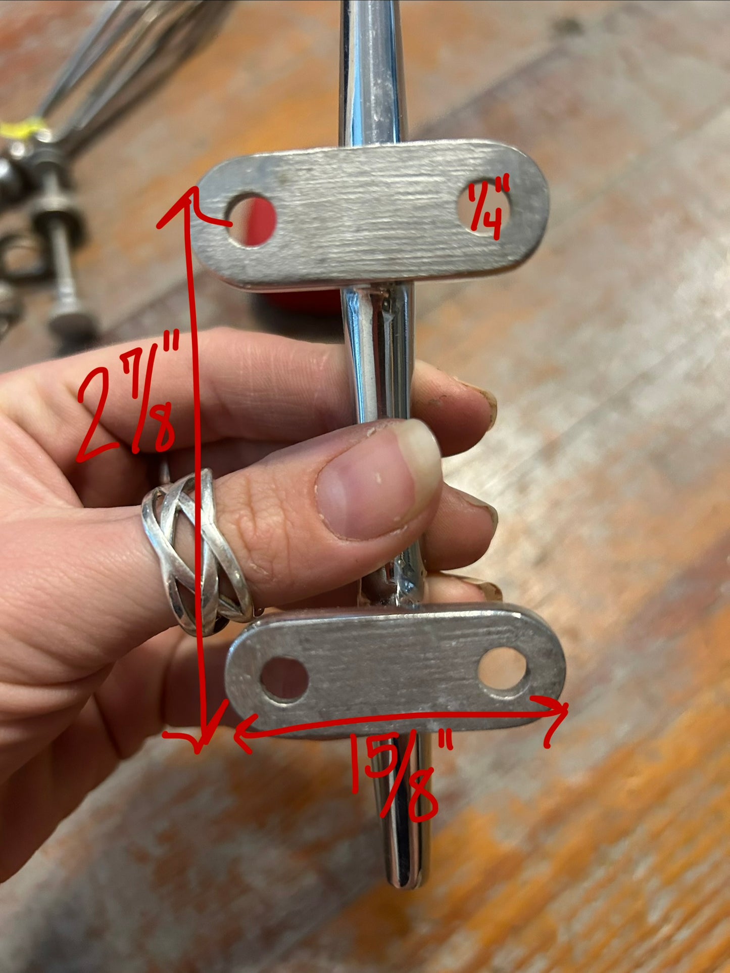5-3/4” Stainless Steel Marine Horn Cleat Boat Dock Line Mooring Cleat 2-Bolt