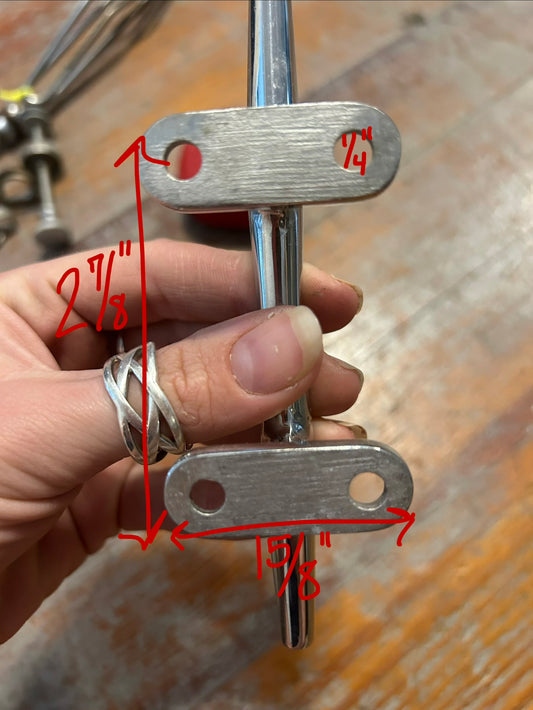 5-3/4” Stainless Steel Marine Horn Cleat Boat Dock Line Mooring Cleat 2-Bolt