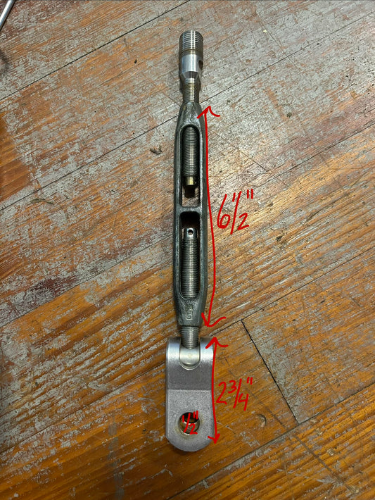 Gibb Open Body Sailboat Turnbuckle Fork to Toggle 5/8” Stainless