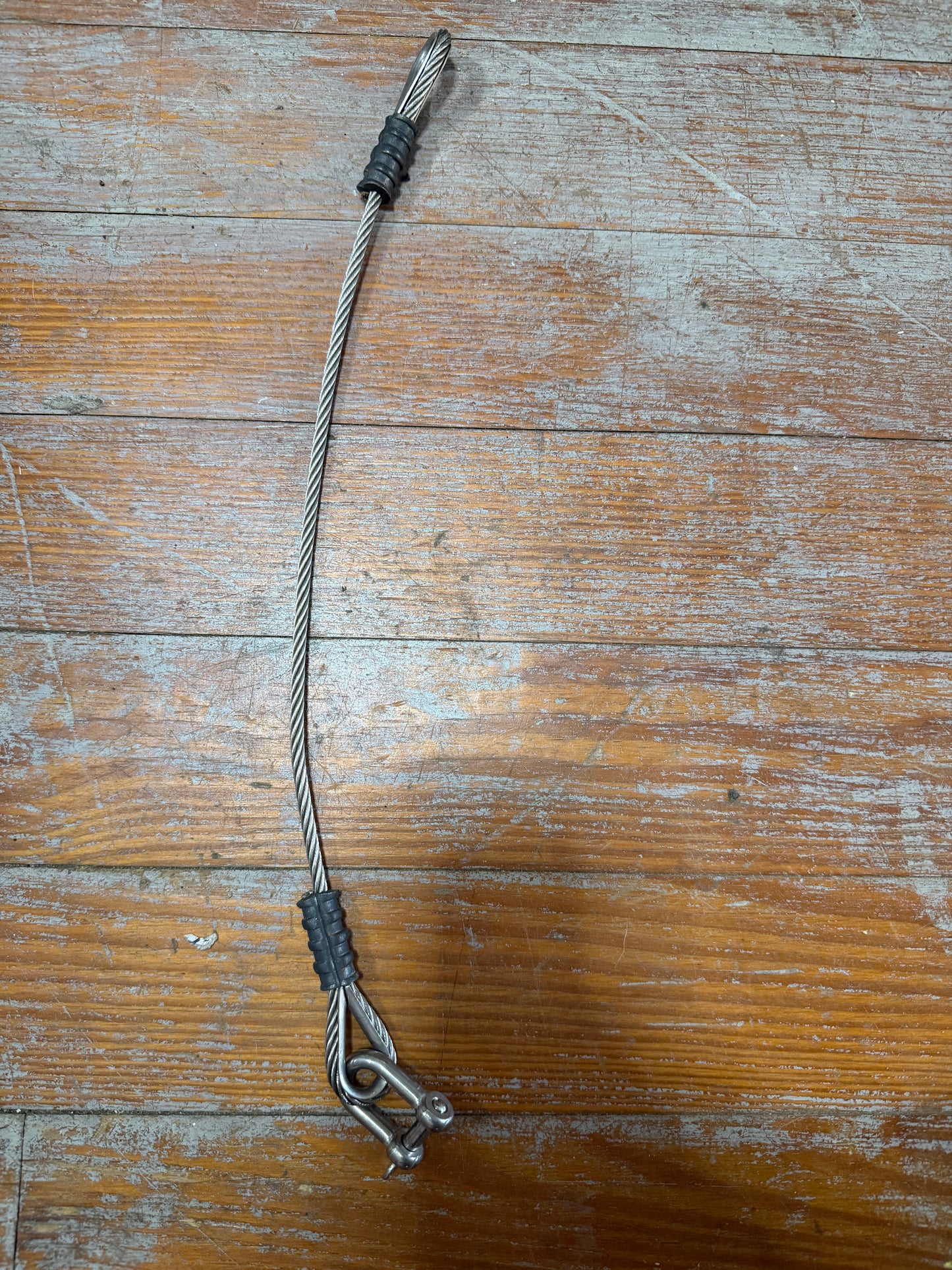 16" Length x 3/16" Diameter Double Clamp Cable