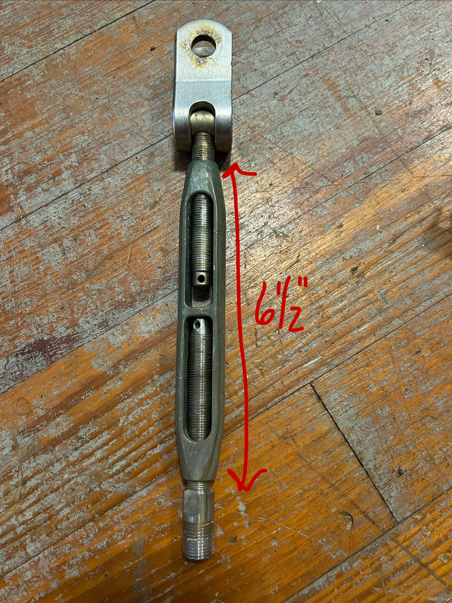 Gibb Stainless Steel Open Body Turnbuckle Jaw x Stud & 6-1/2”