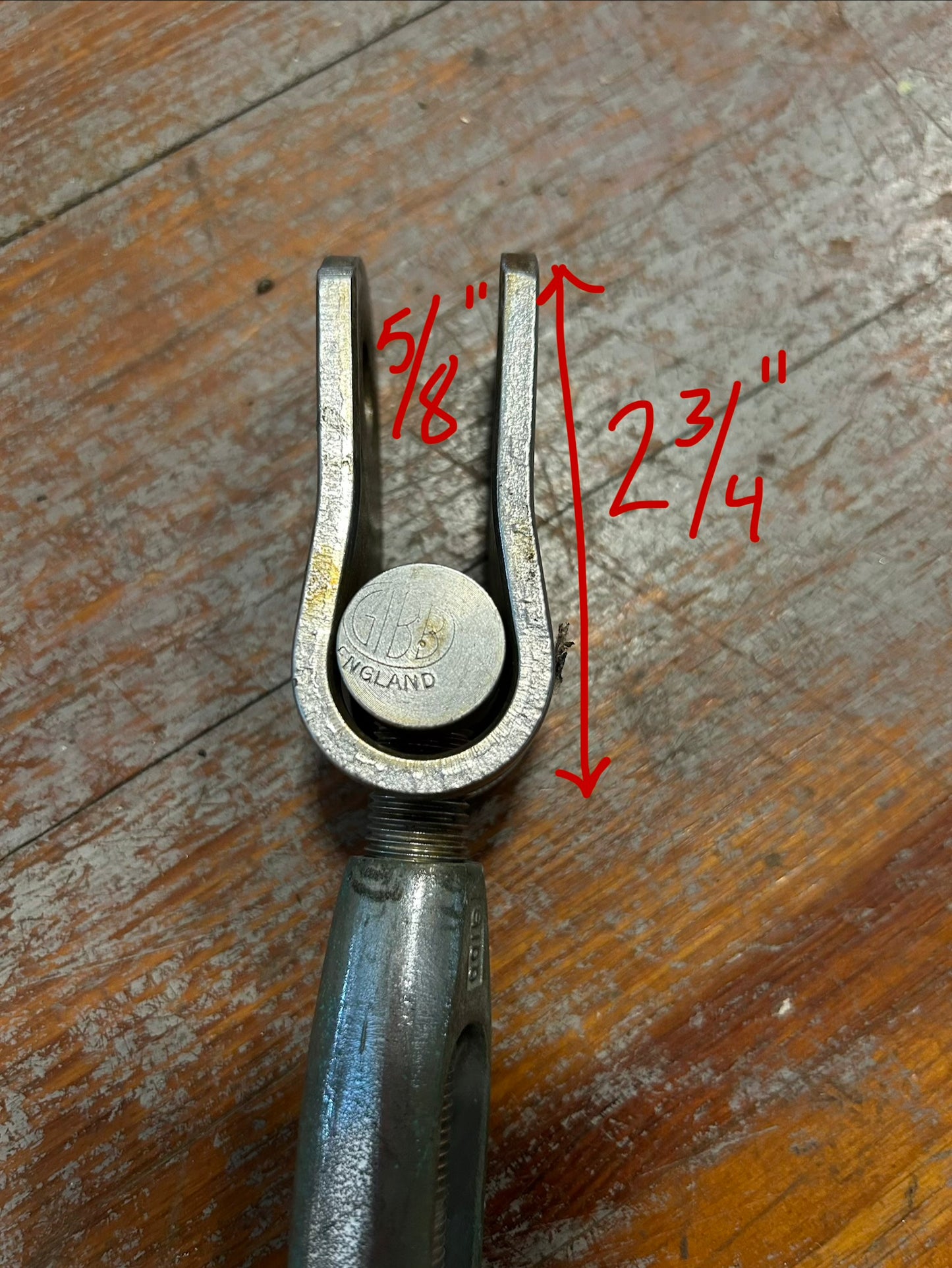 Gibb Stainless Steel Open Body Turnbuckle Jaw x Stud & 6-1/2”