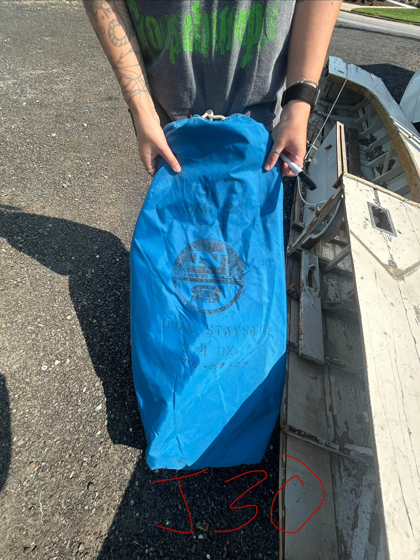 North Sails Dacron sail for J/30 Sailboat 29’8” x 12’10”