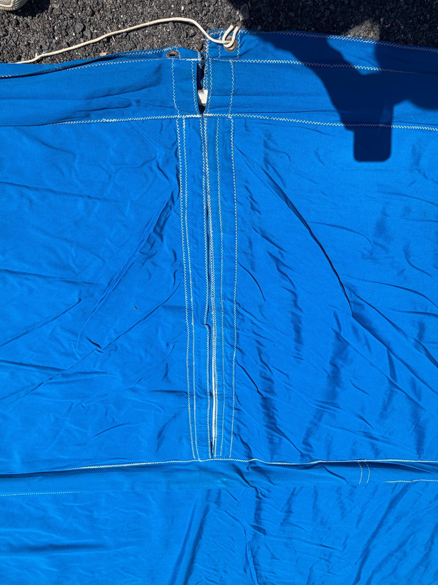 Pacific Blue Canvas Boom Tent - 10' Length x 7'7" WIDTH X 6'2" WIDTH - Downeaster 38