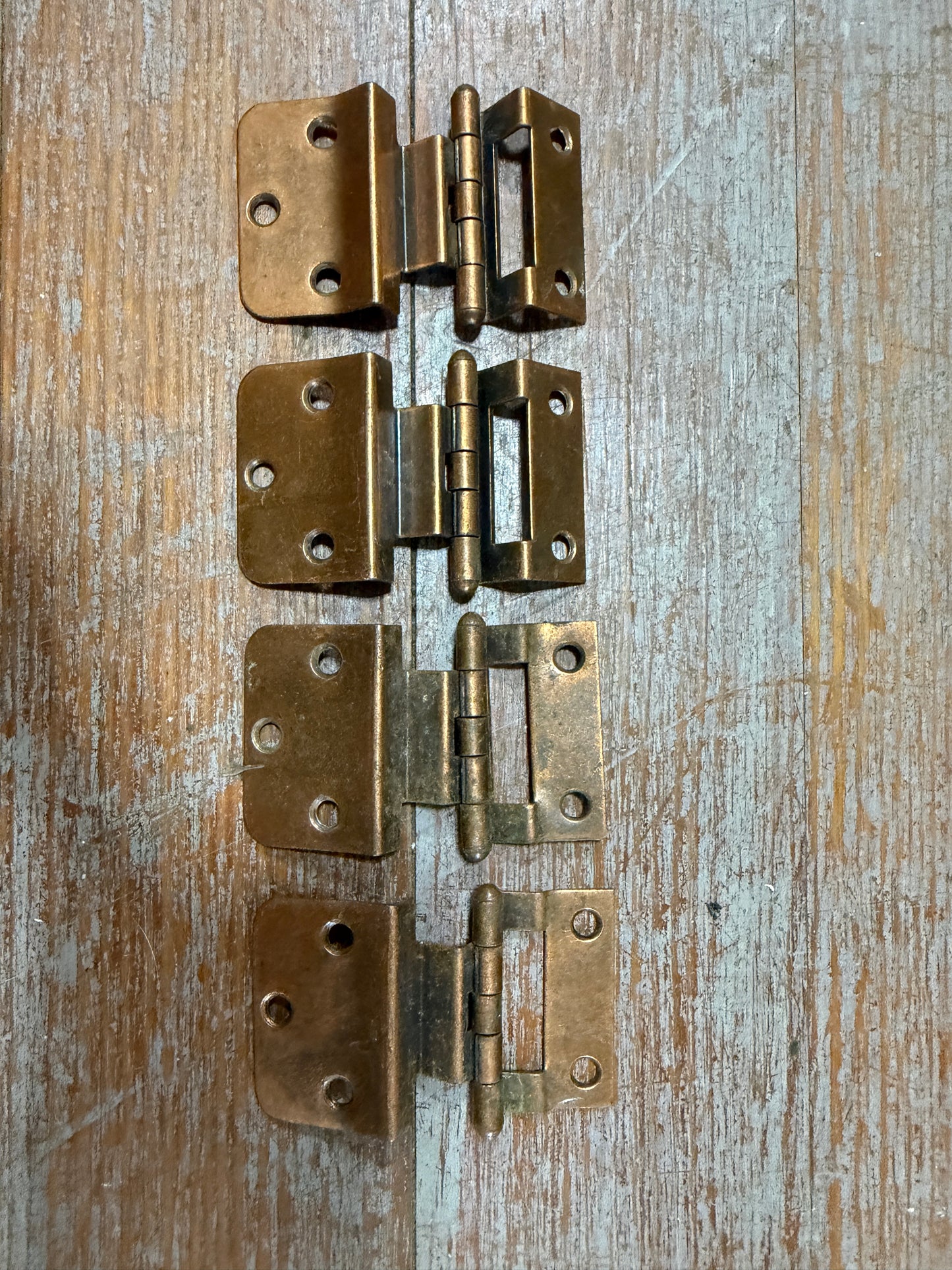 LOT of 4 Brass Hinges