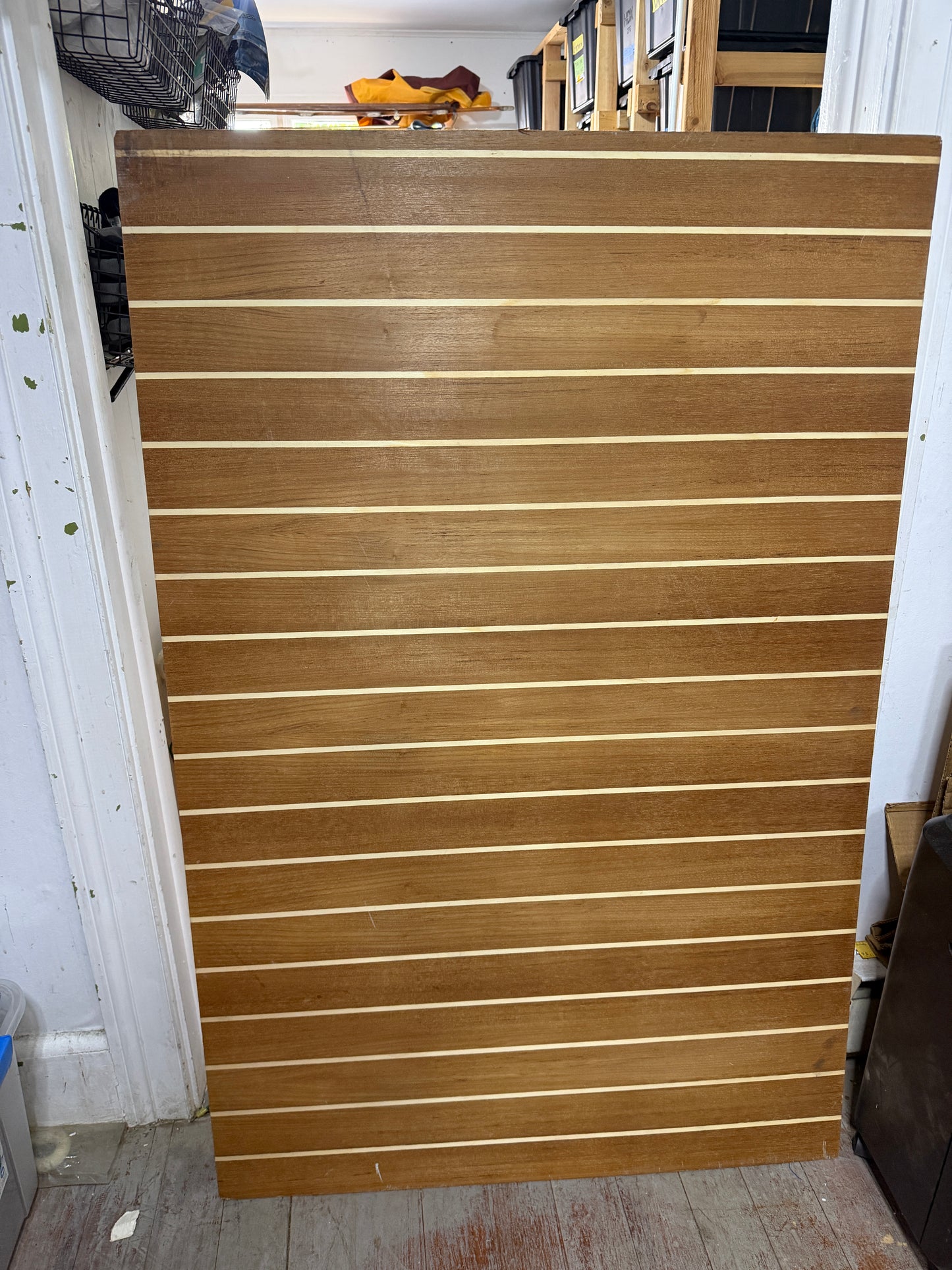 Teak and Holly Plywood - 4' Long x 31 1/2" Wide x 1/4" Thickness -- #346