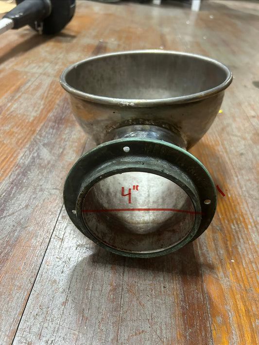 Large Stainless Steel Dorade Vent 8” x 12”- 4” Flange