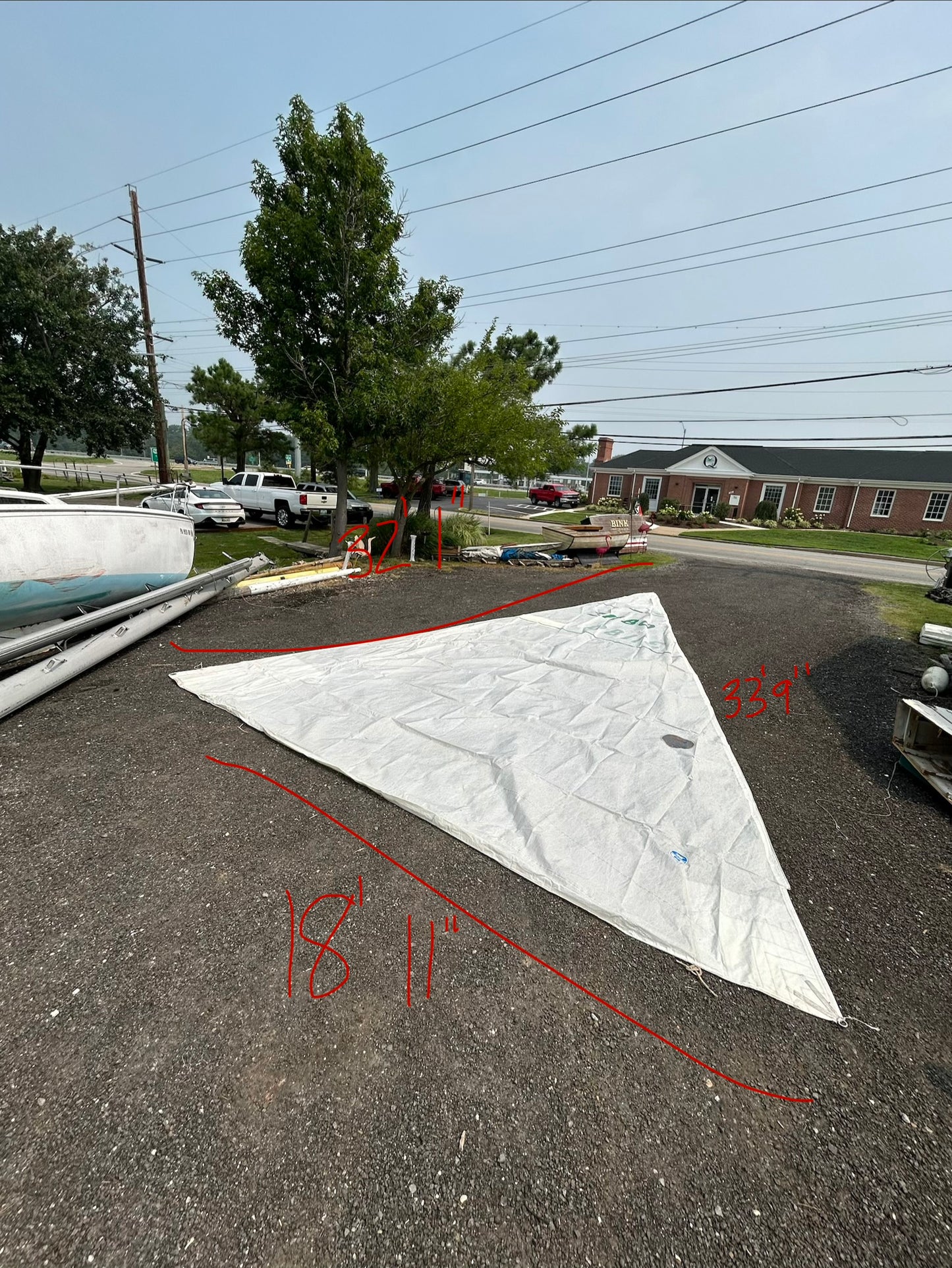 North Sails Headsail 33 9” Luff, 32' 1" Leech,  18’ 11” Foot