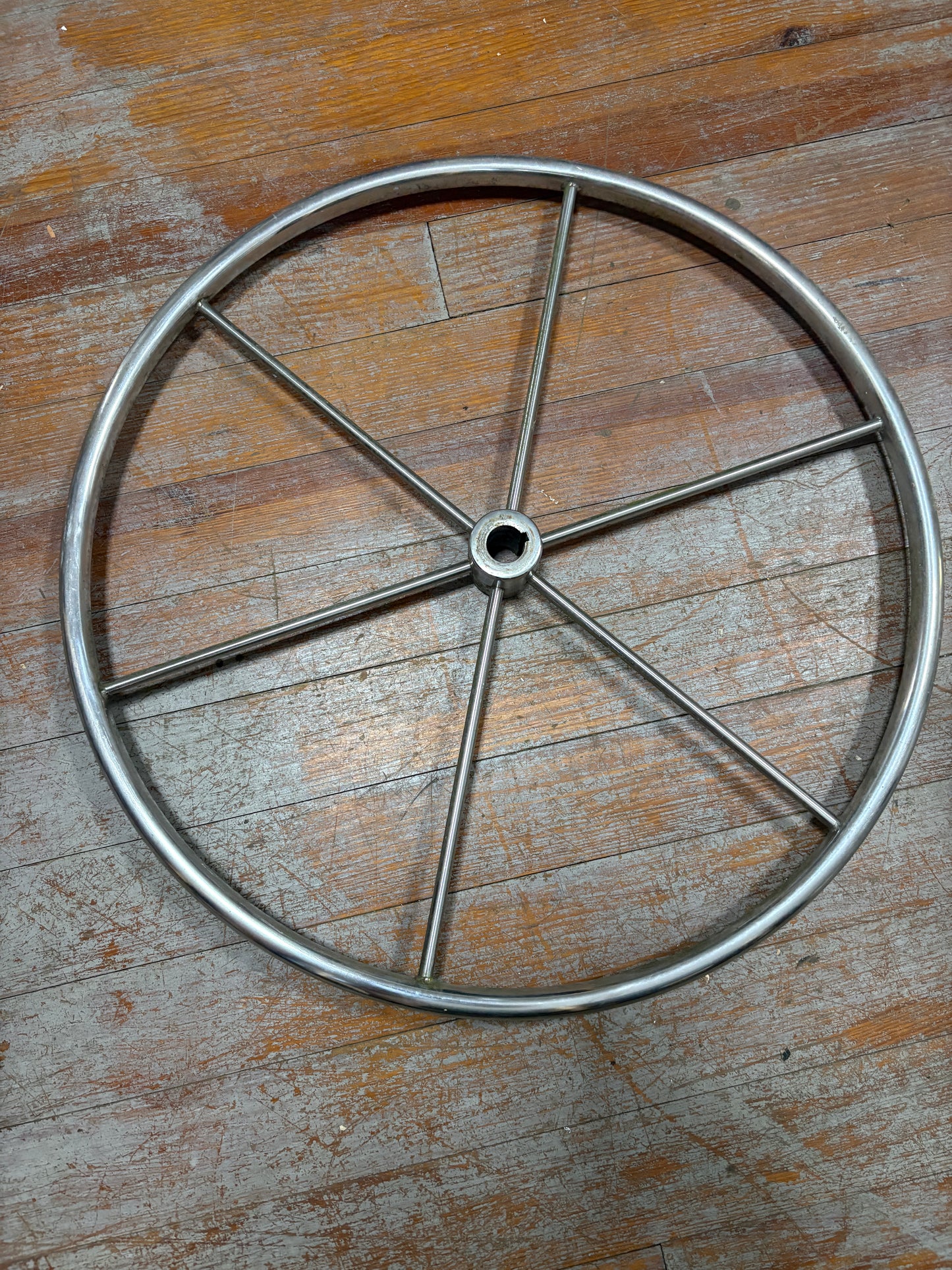 24" Stainless Steel Wheel - 1" Straight Keyed Shaft