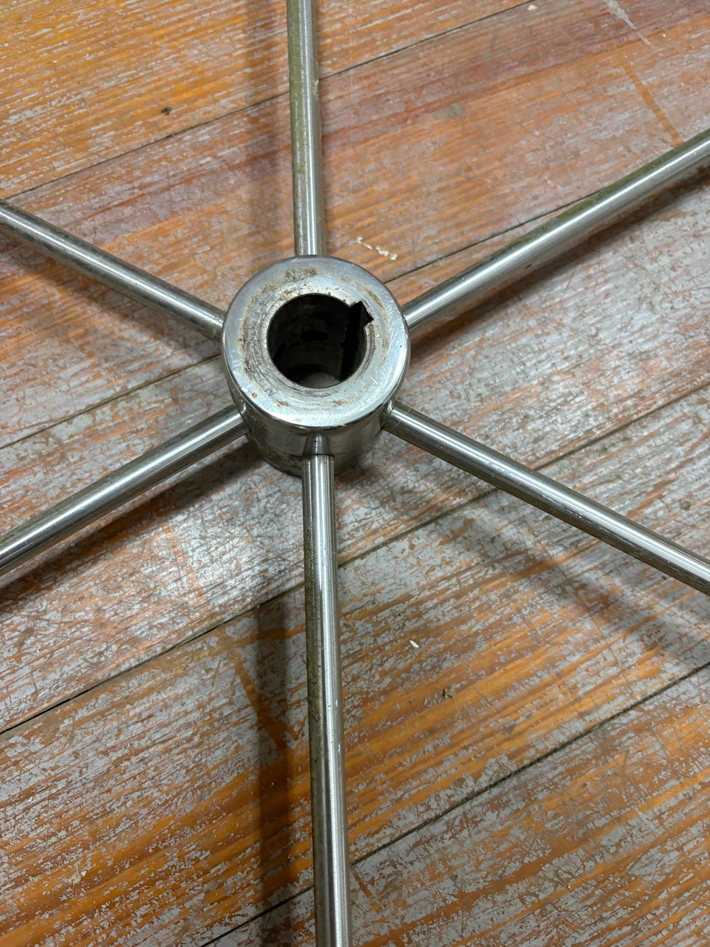 24" Stainless Steel Wheel - 1" Straight Keyed Shaft