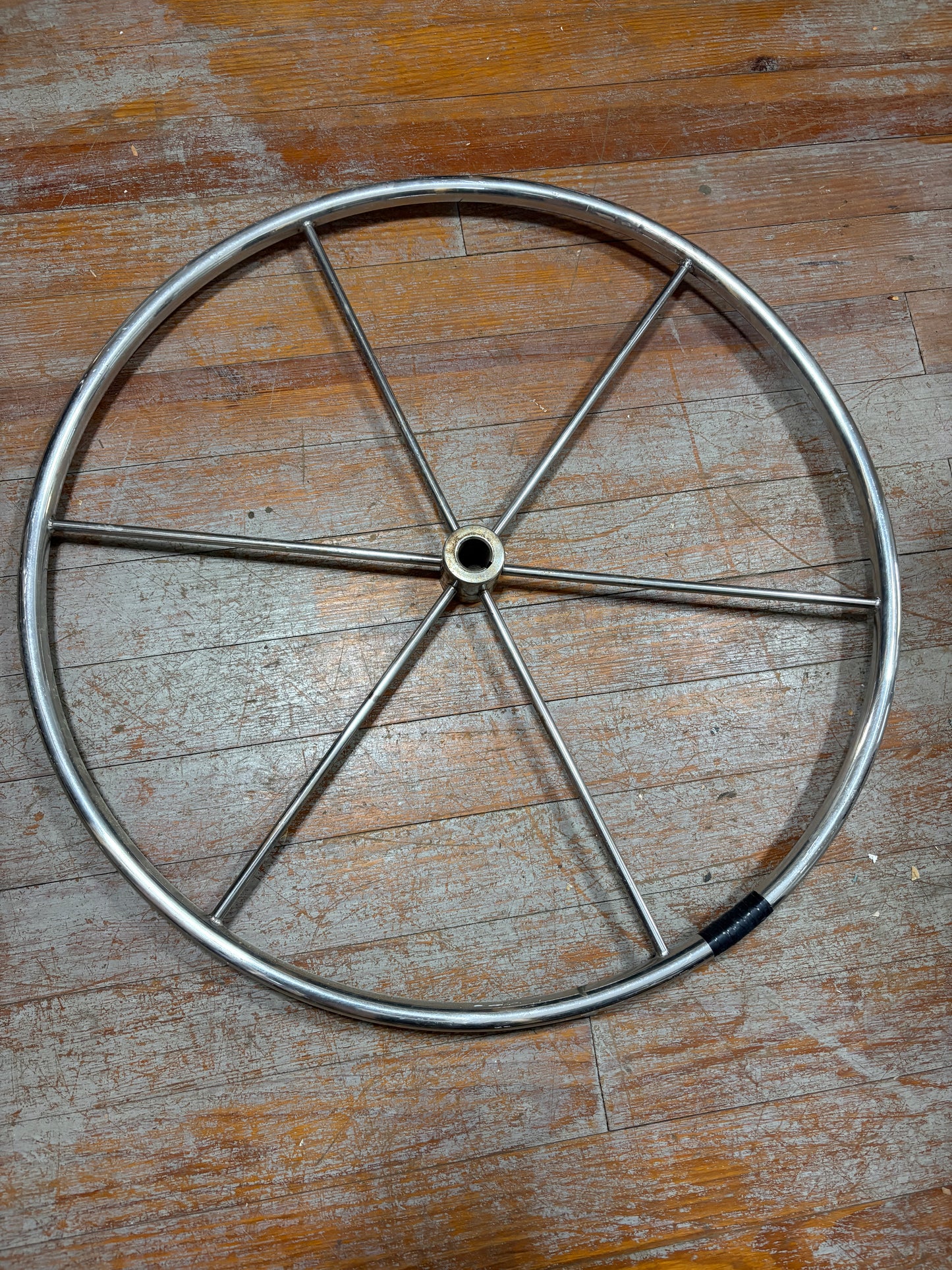 28" Stainless Steel Wheel - 1" Straight Keyed Shaft