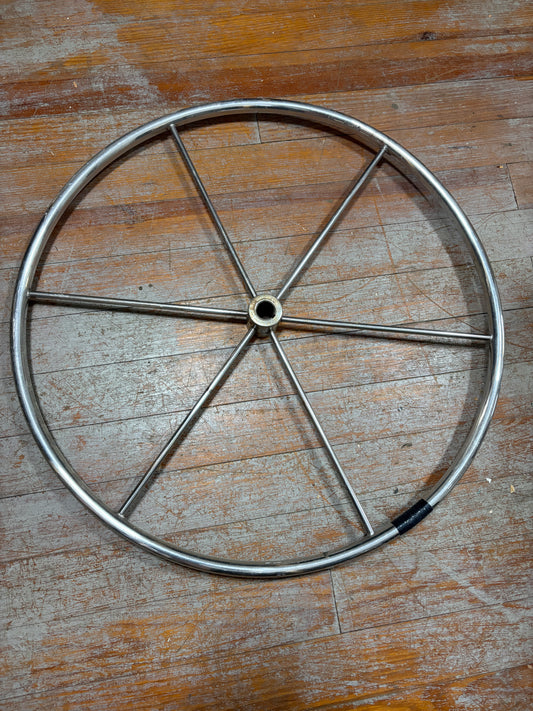 28" Stainless Steel Wheel - 1" Straight Keyed Shaft