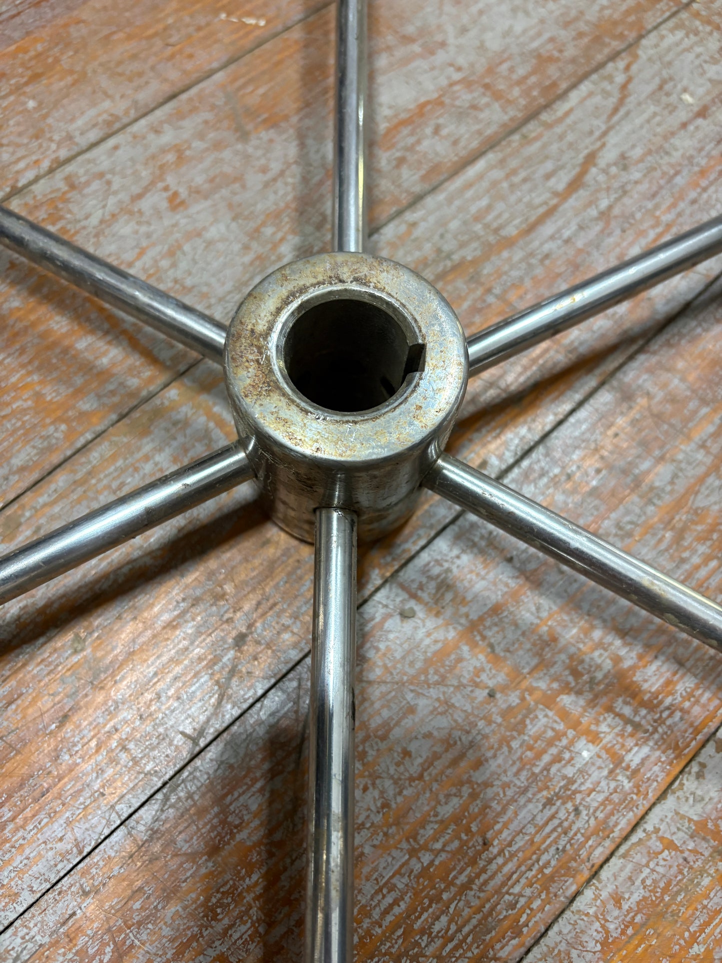 28" Stainless Steel Wheel - 1" Straight Keyed Shaft