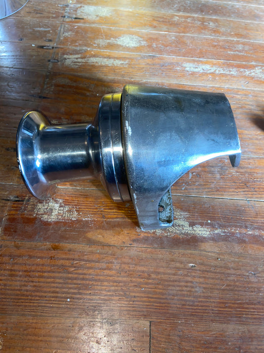 Barient 16 Stainless Steel Single Speed Winch With Chromed Bronze Combing Mount
