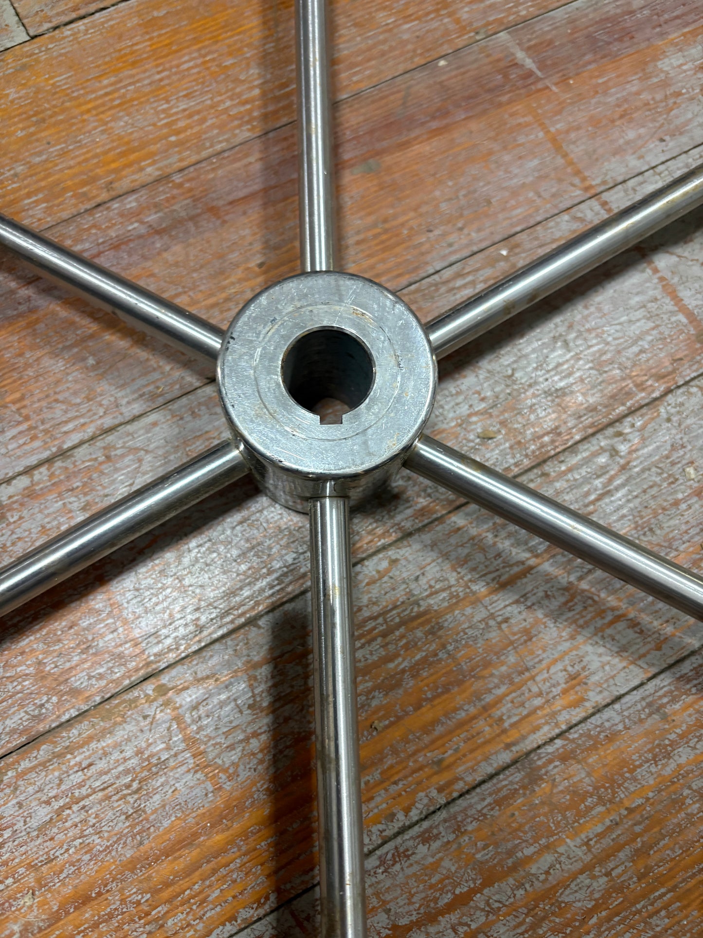 30" Stainless Steel Wheel - 1" Straight Keyed Shaft
