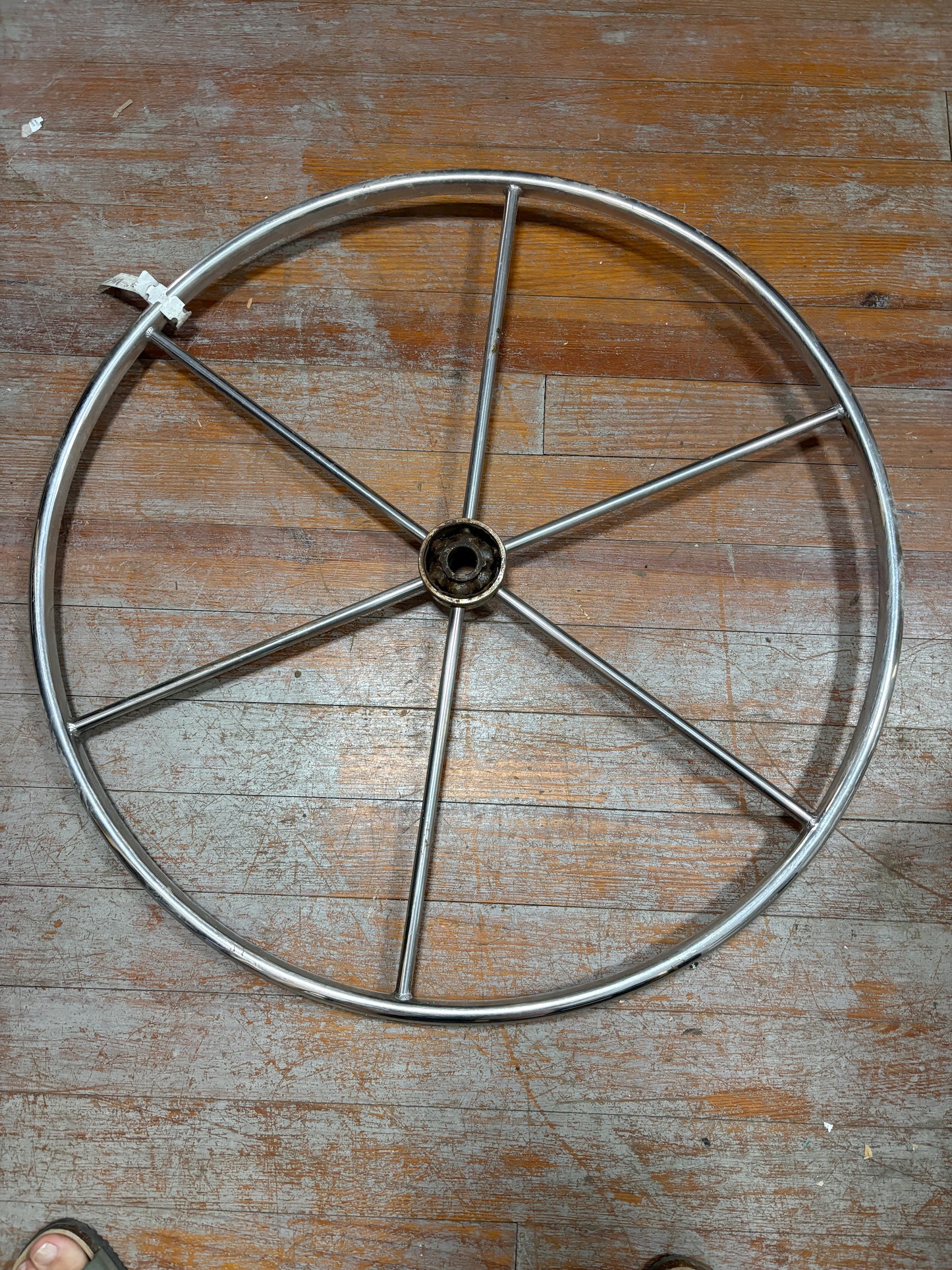 30" Stainless Steel Wheel - 1" Straight Keyed Shaft