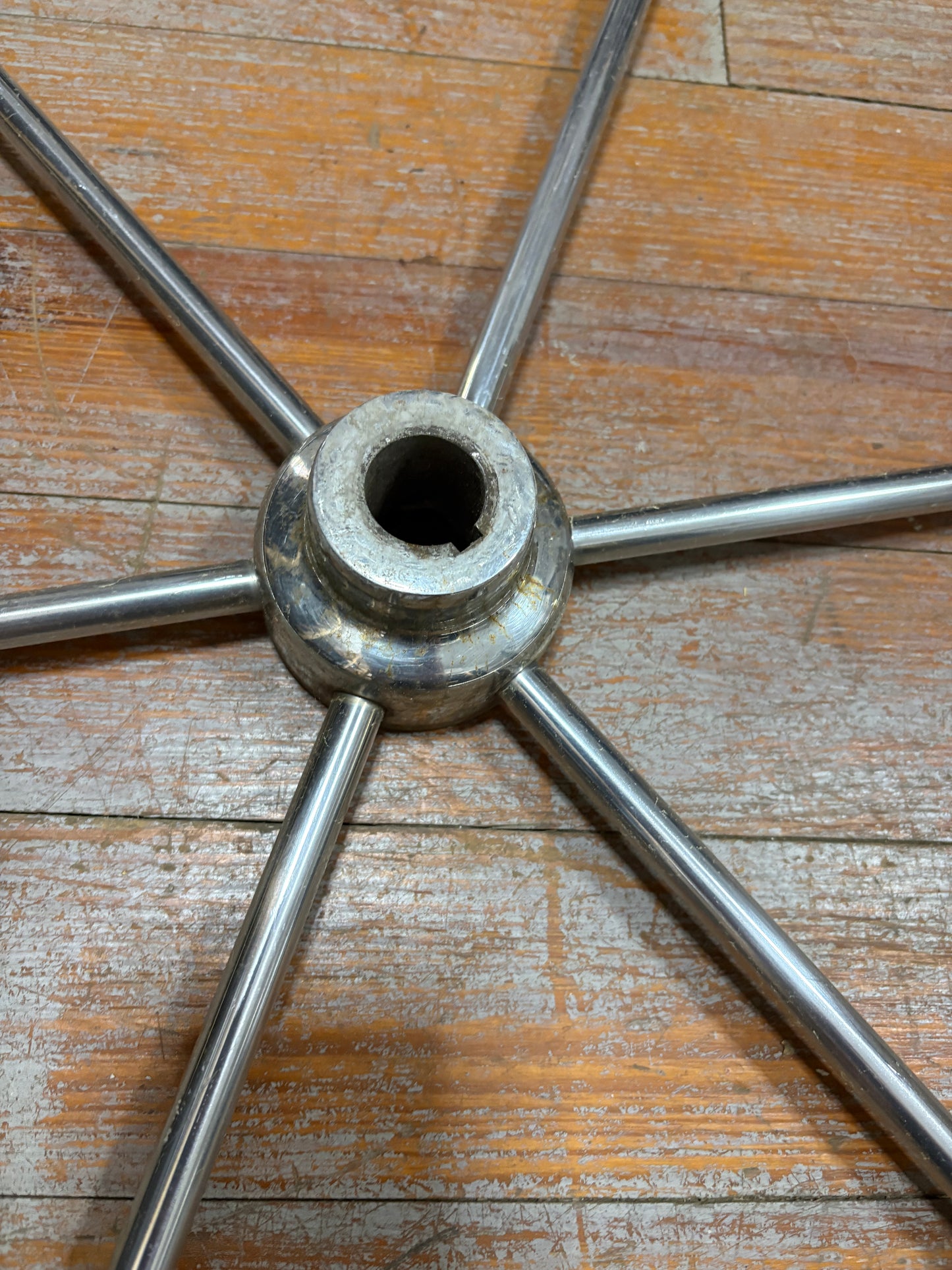 30" Stainless Steel Wheel - 1" Straight Keyed Shaft