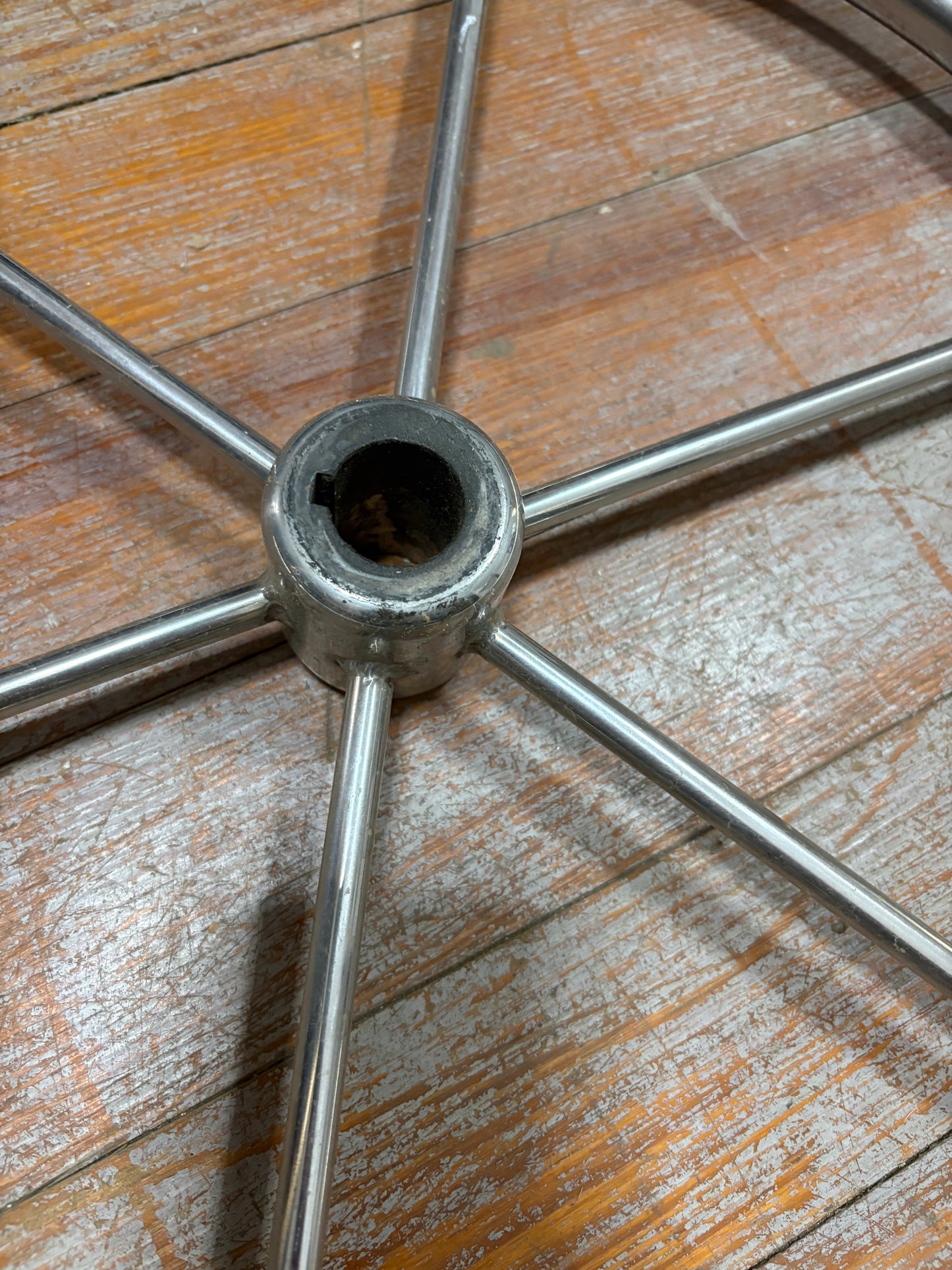 20" Stainless Steel Wheel - 1" Straight Keyed Shaft