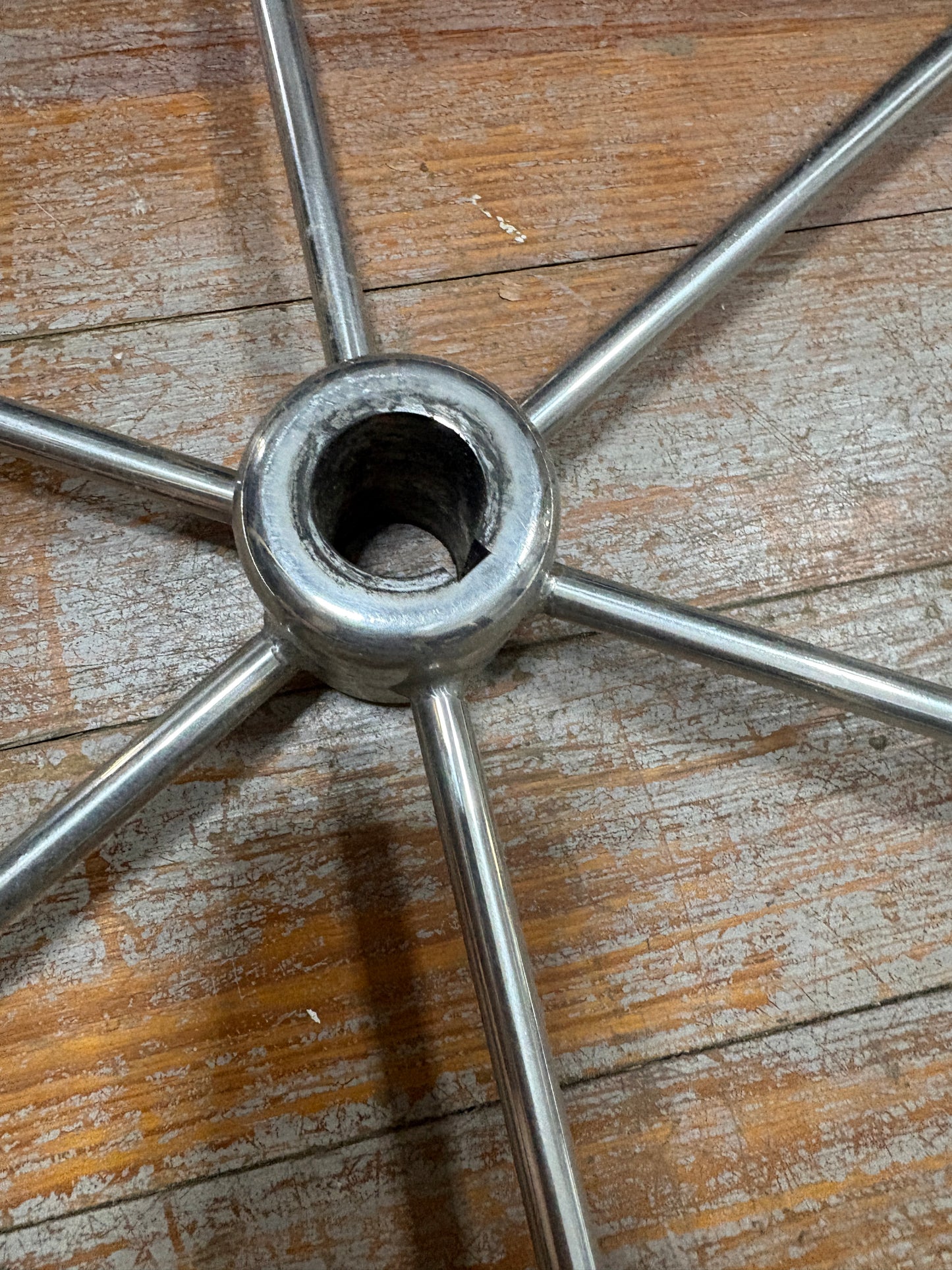 20" Stainless Steel Wheel - 1" Straight Keyed Shaft
