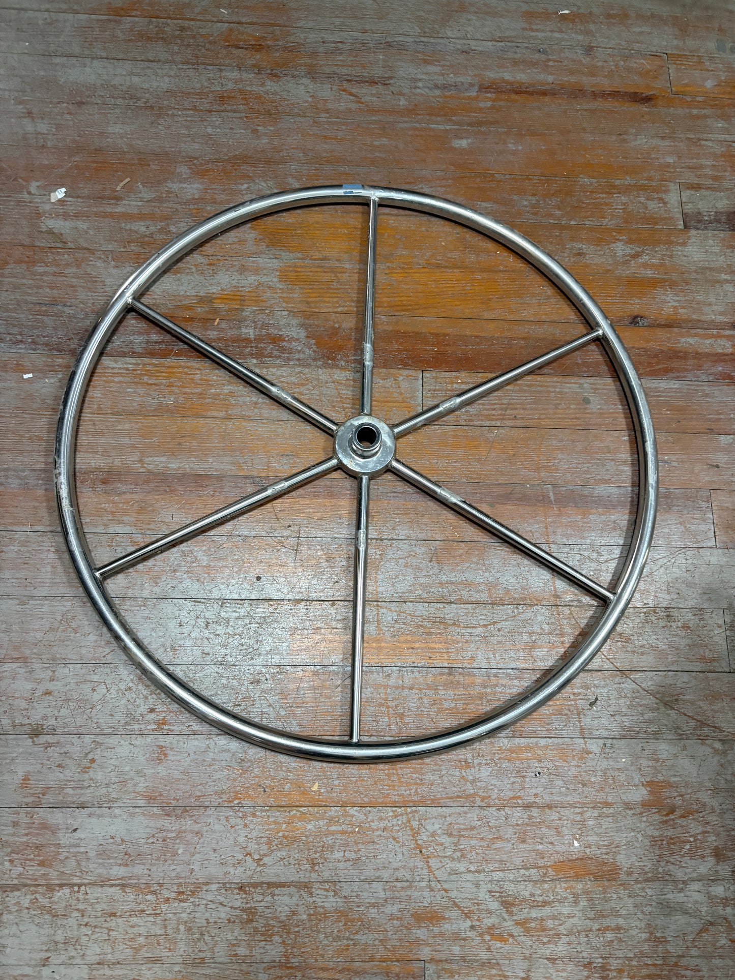 Yacht Specialties 32" Stainless Steel Wheel - 1" Straight Keyed Shaft