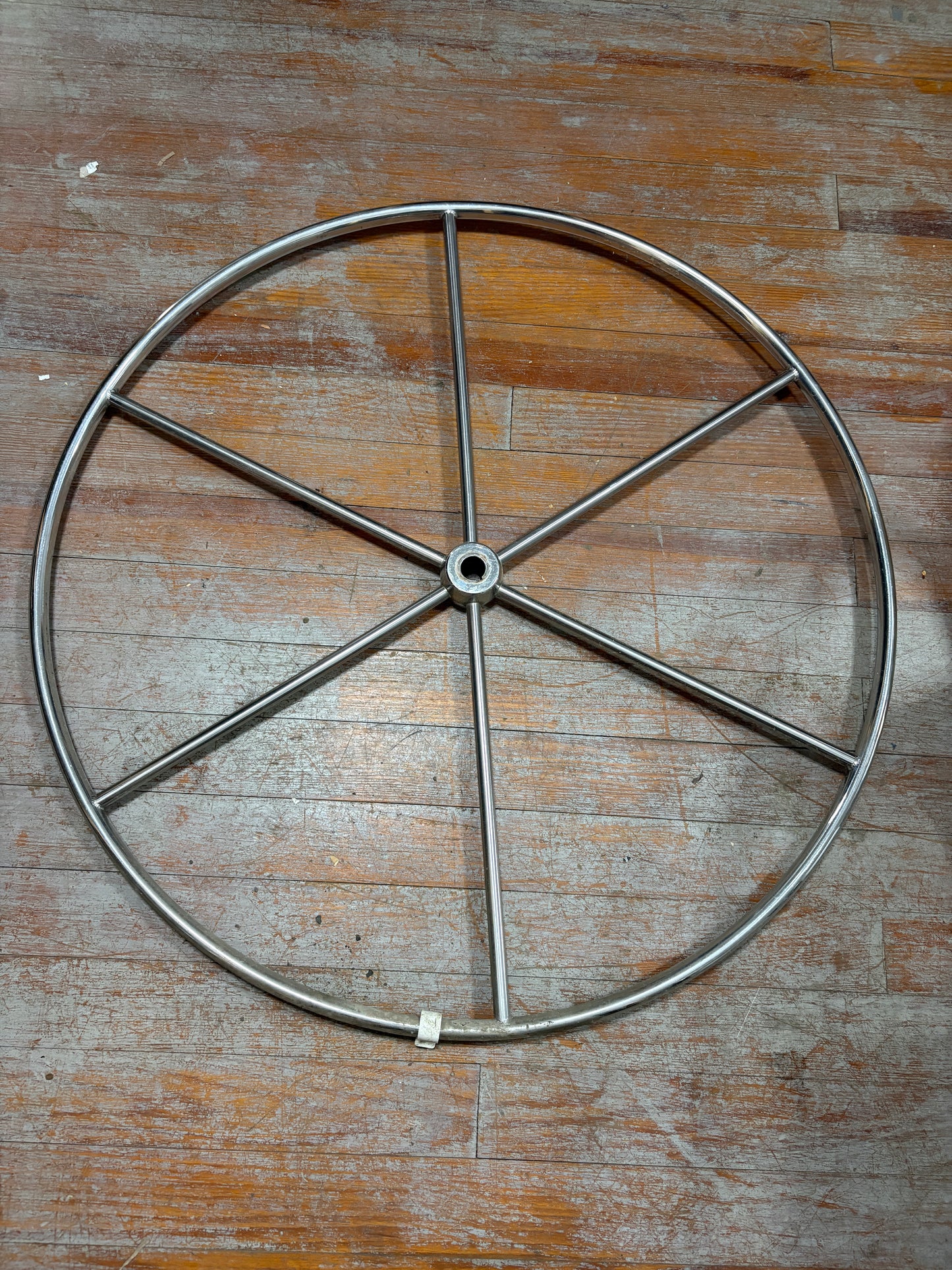 37" Stainless Steel Wheel - 1" Straight Keyed Shaft