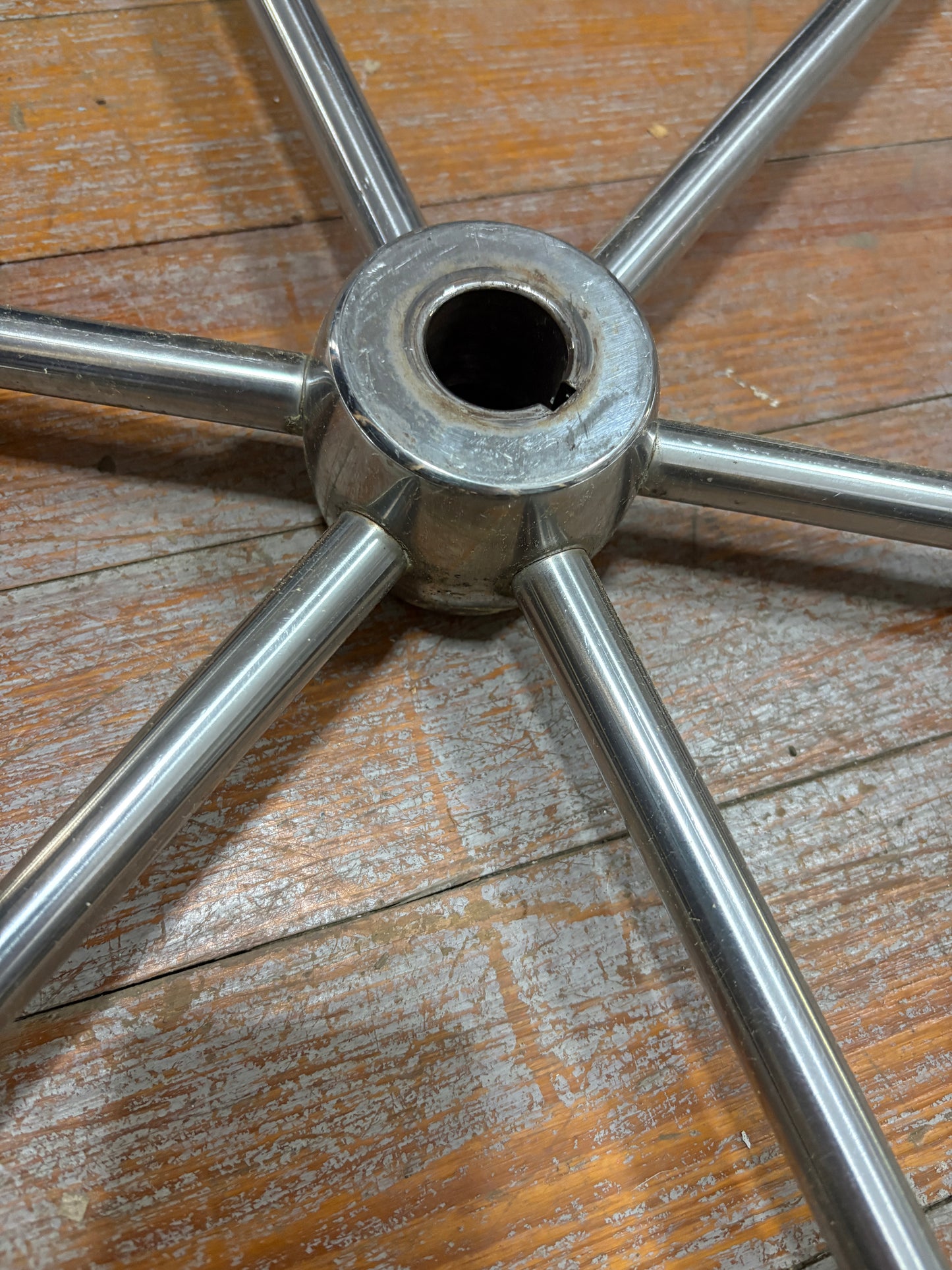 37" Stainless Steel Wheel - 1" Straight Keyed Shaft