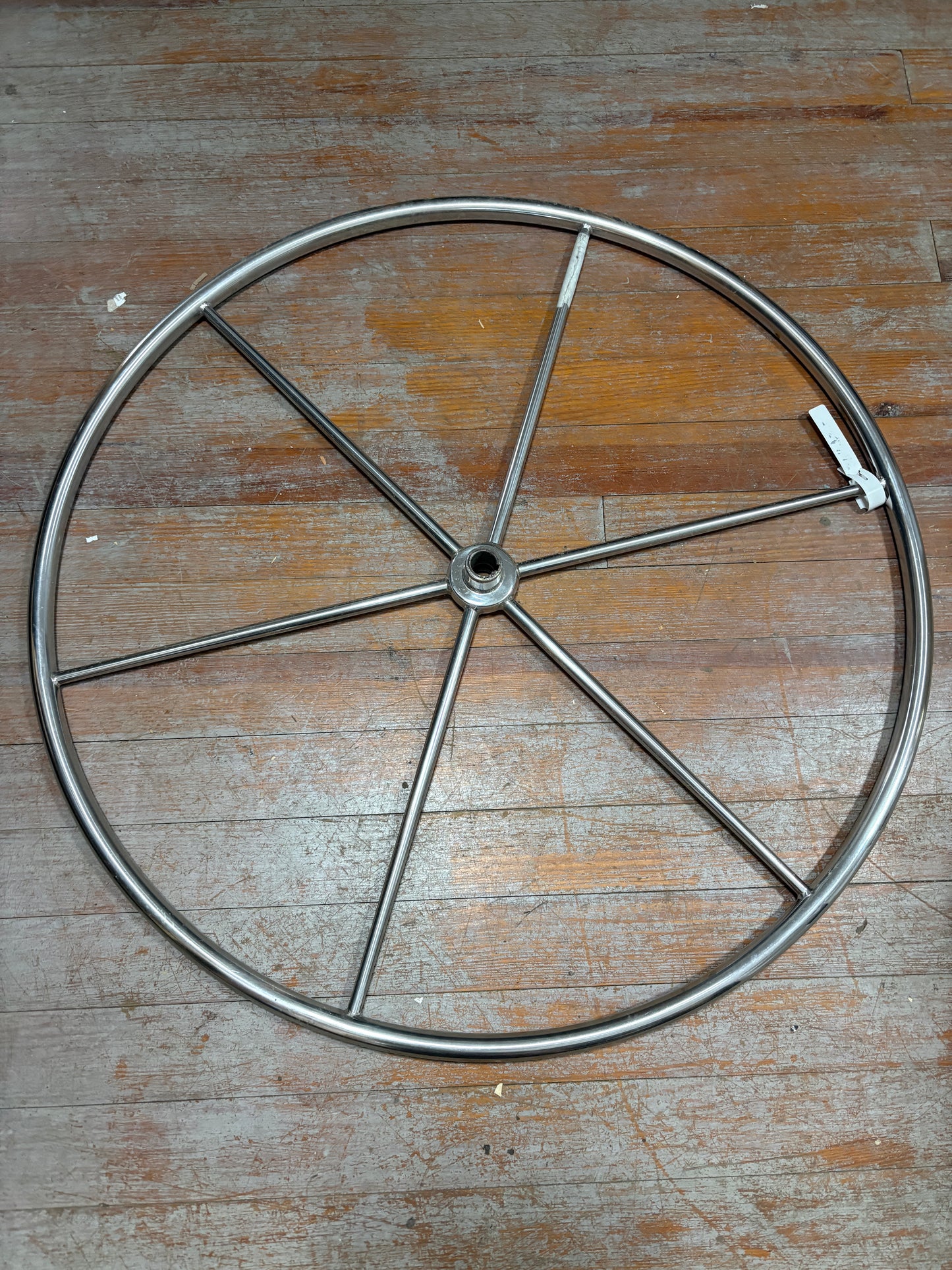 36" Yacht Specialities Stainless Steel Wheel - 1" Straight Keyed Shaft
