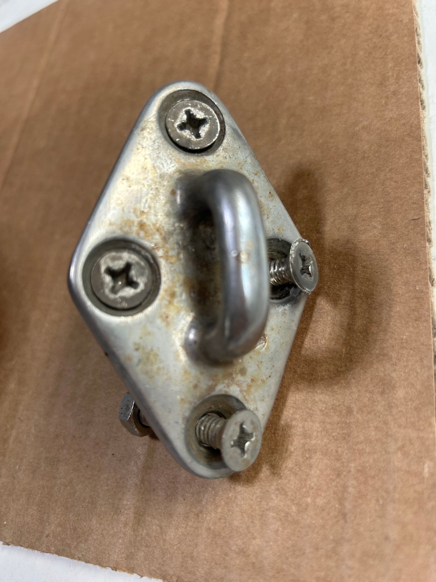 Merriman Stainless Steel 4 Bolt Pad Eye 3 3/8" x 2 1/8"