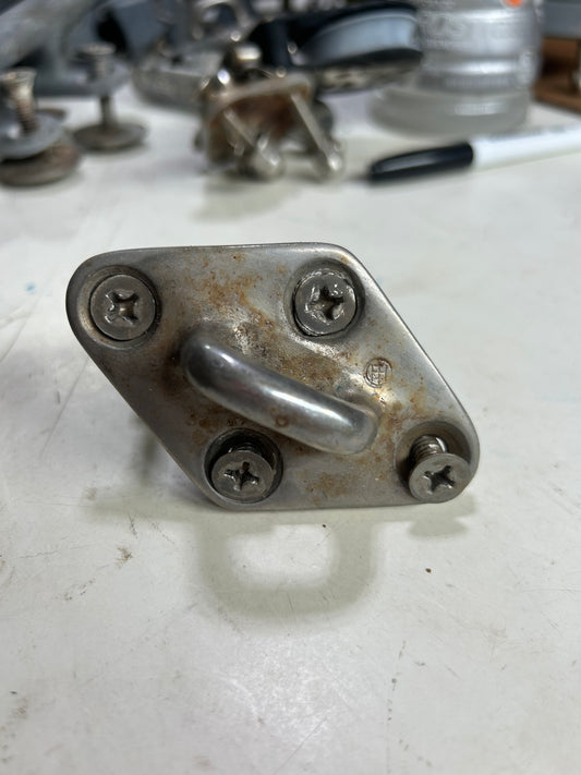 Merriman Stainless Steel 4 Bolt Pad Eye 3 3/8" x 2 1/8"