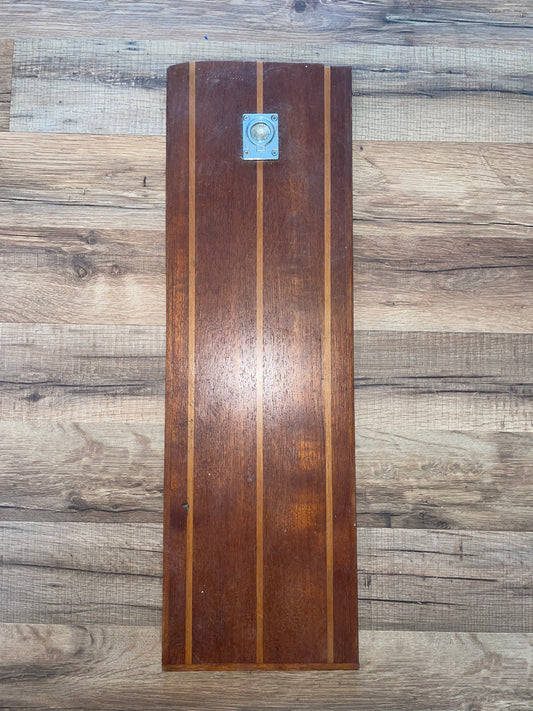 Teak And Holly Floor Hatch - 23” Long x 7 1/4” Wide x 7/16” Thick