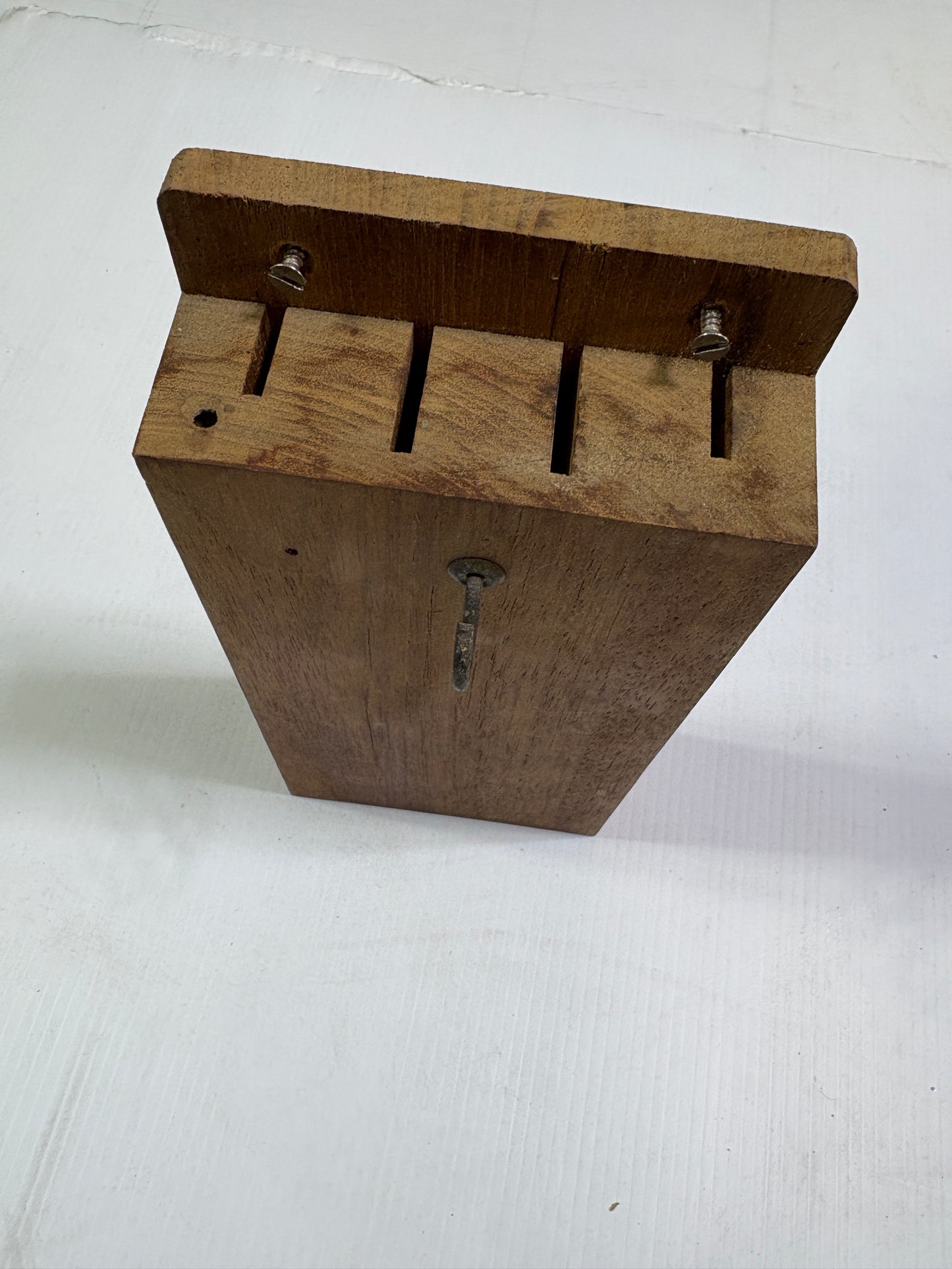 Teak Knife Holder