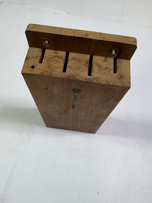Teak Knife Holder