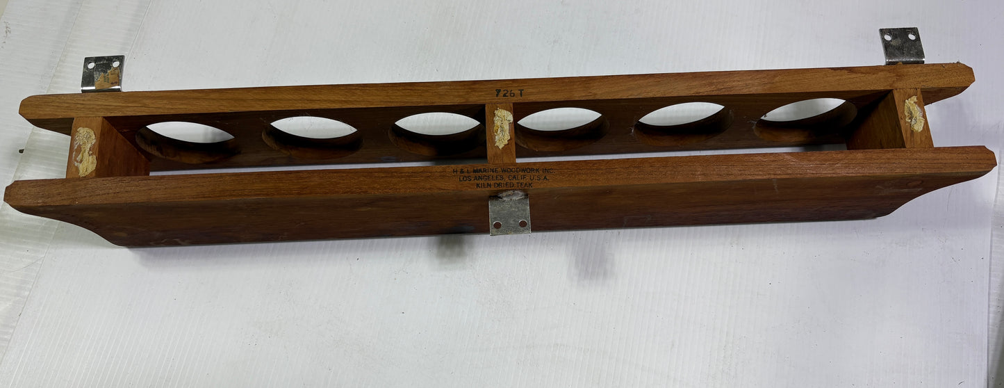 Teak Wall Cup Holder from H&L Marine Wood Work Inc 726T