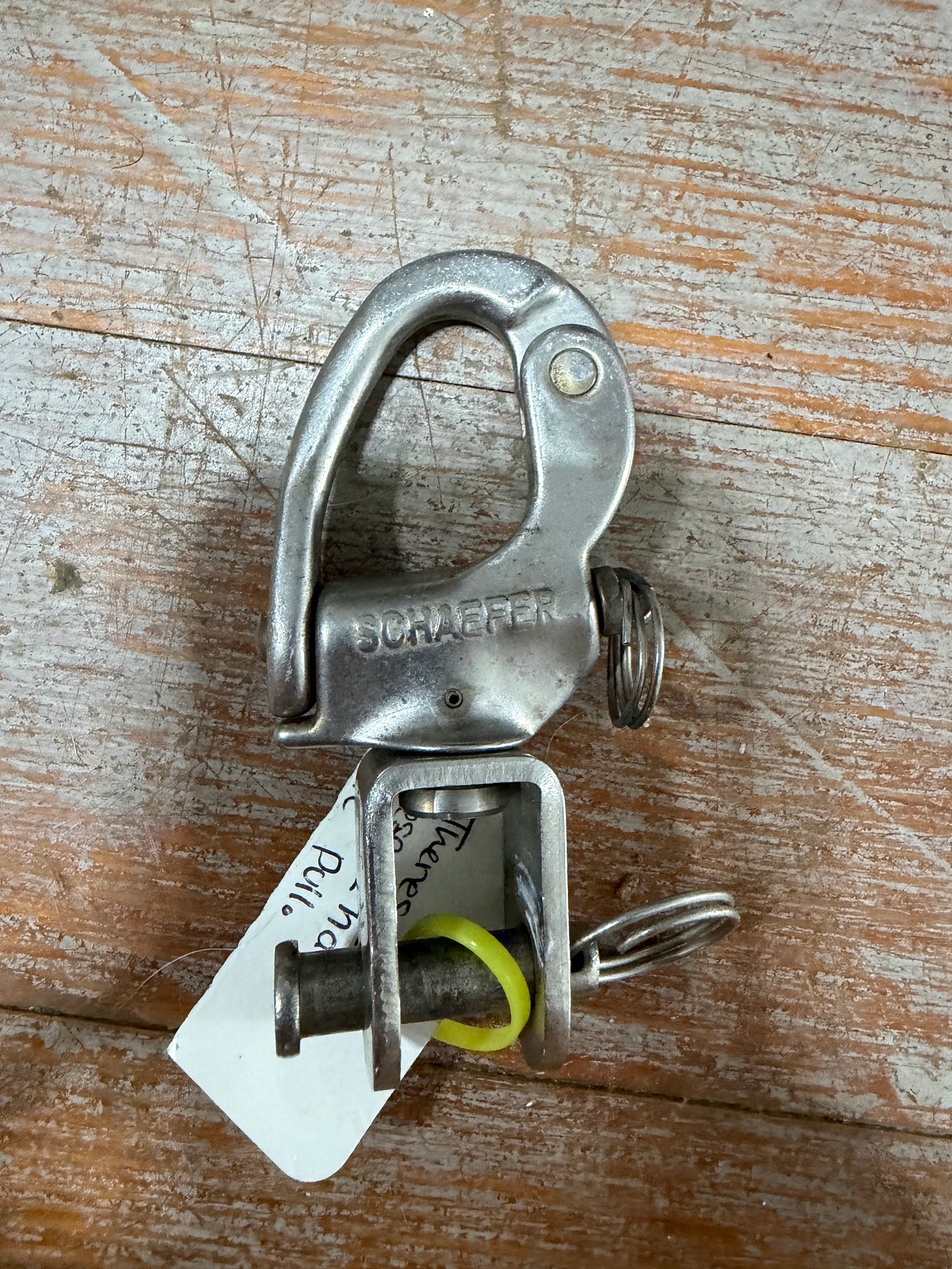 Schaefer Stainless 1/2" Snap Shackle Forked Bail