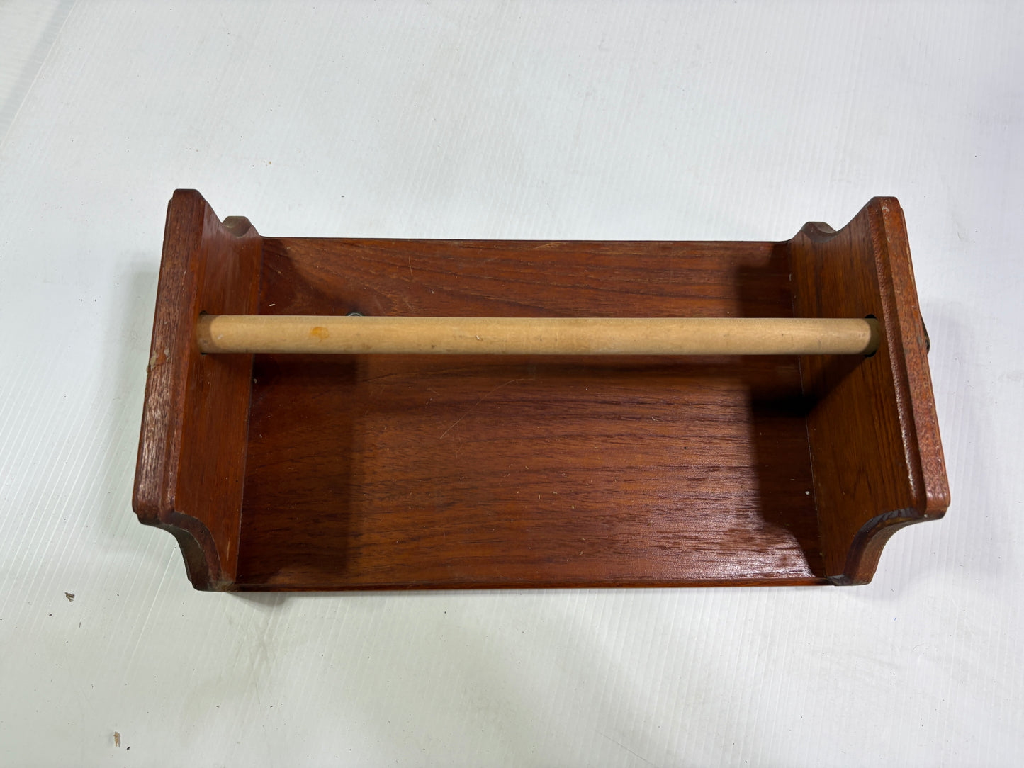 Teak Paper Towel Holder