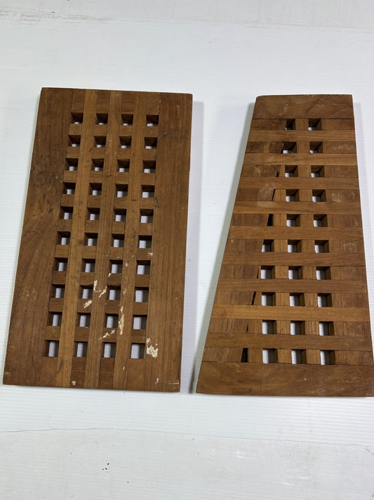 Teak Grate Pair