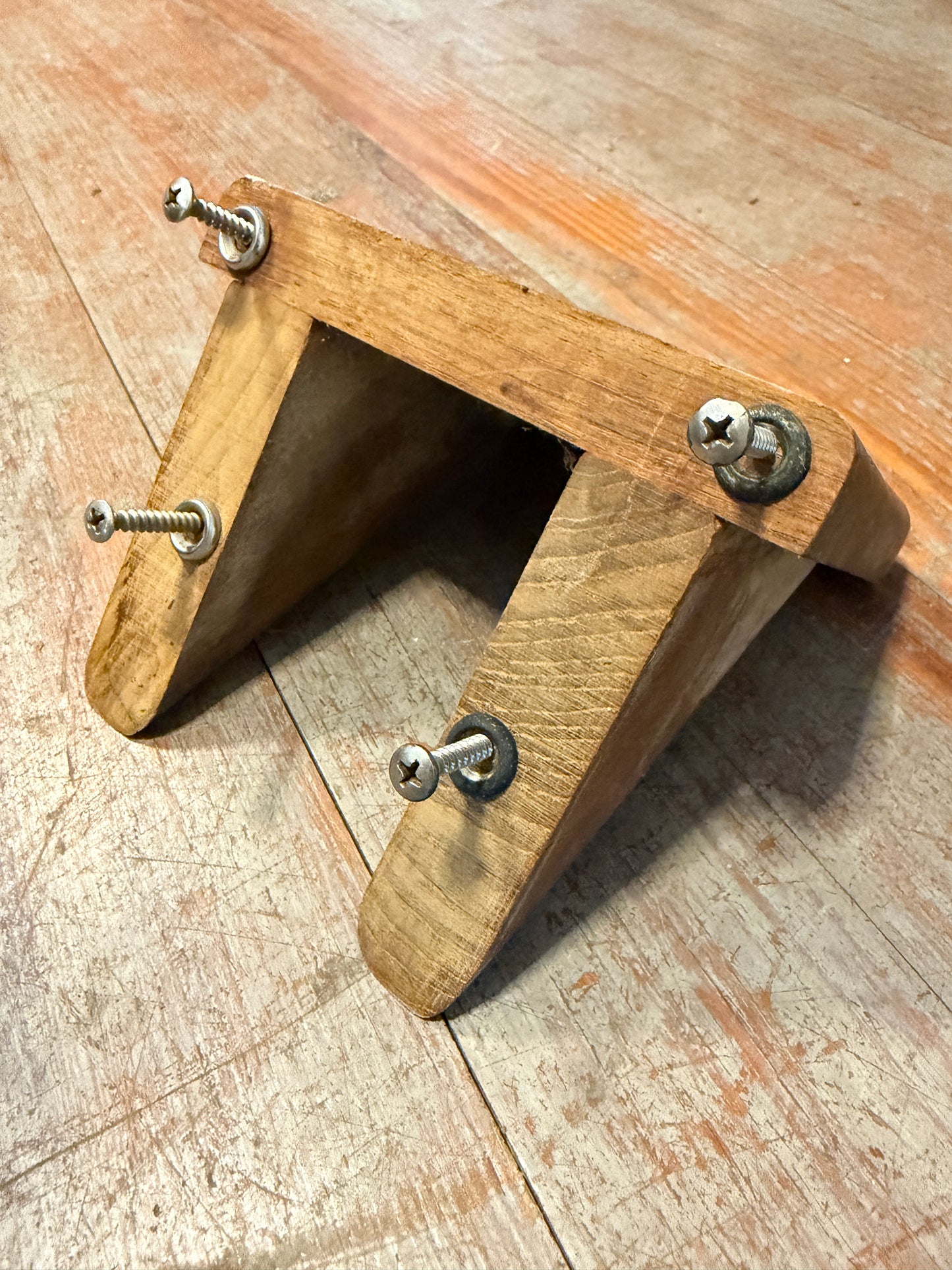Single Teak Step - With Screws